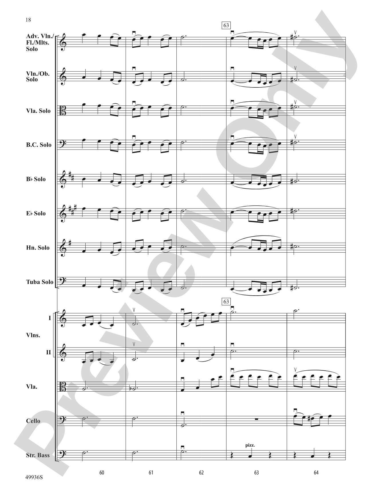 A Chameleon Concerto: String Orchestra Conductor Score & Parts
