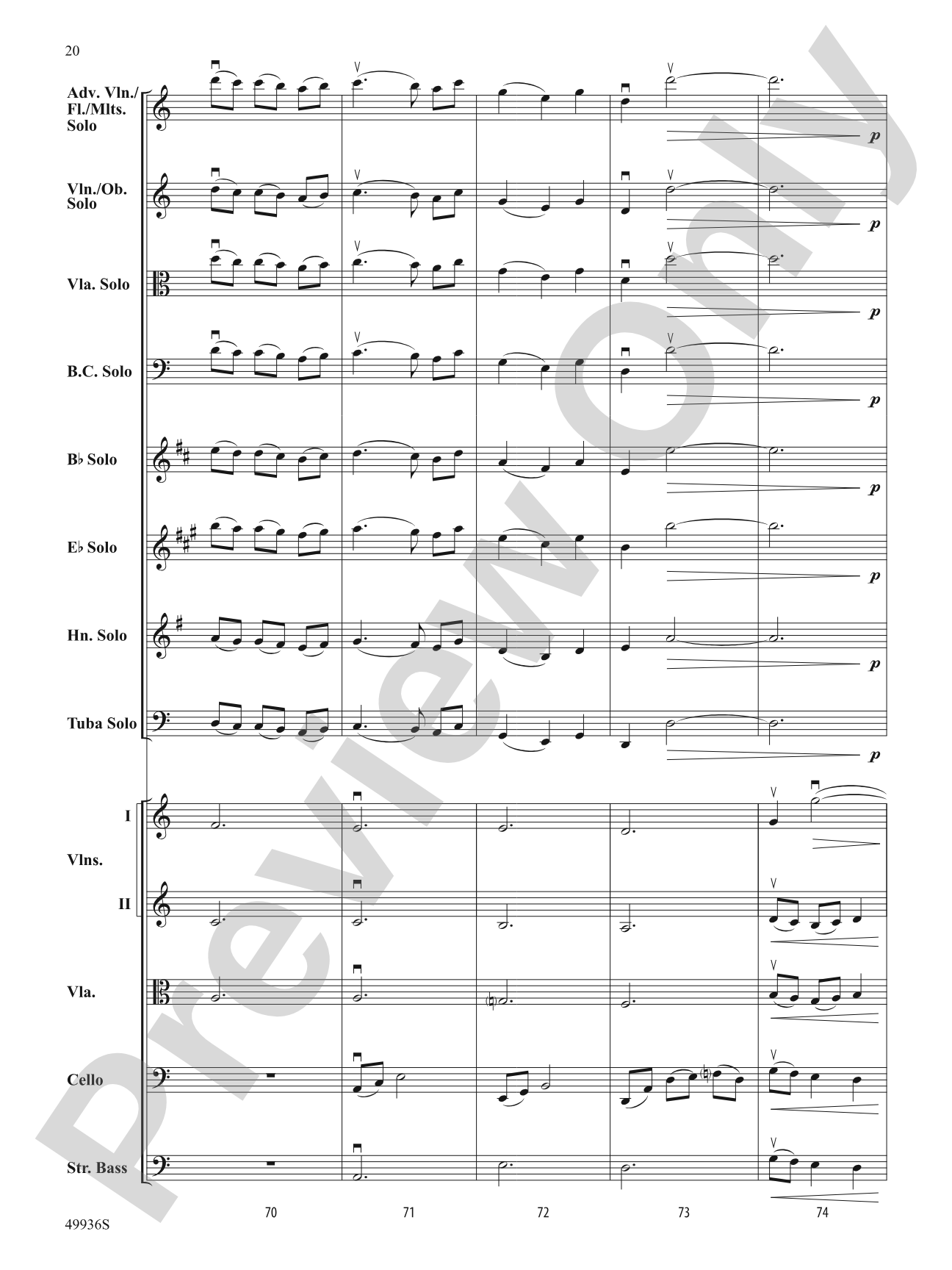A Chameleon Concerto: String Orchestra Conductor Score & Parts