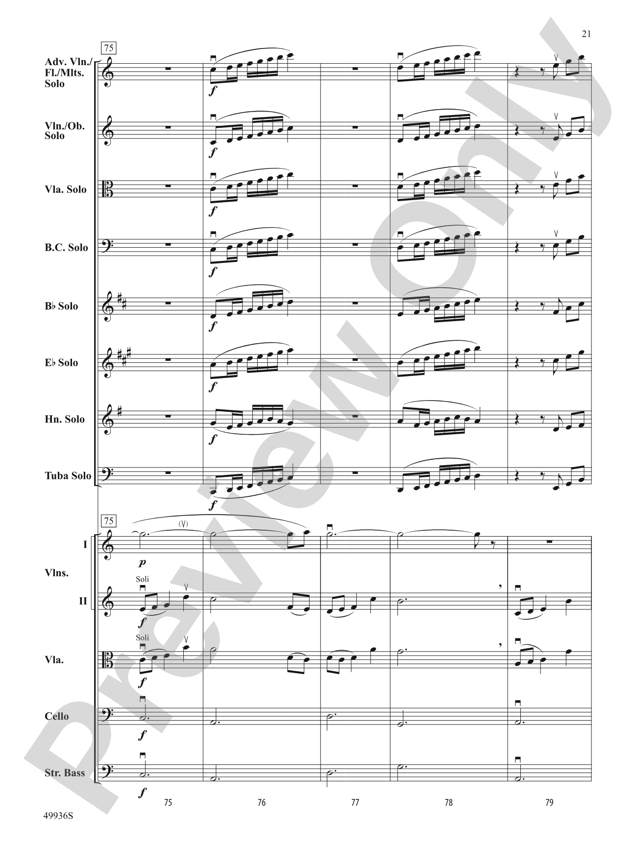 A Chameleon Concerto: String Orchestra Conductor Score & Parts