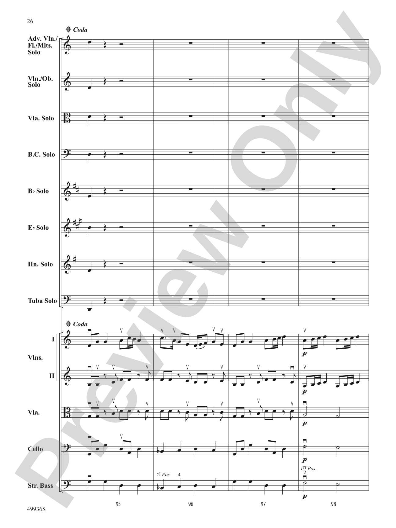 A Chameleon Concerto: String Orchestra Conductor Score & Parts