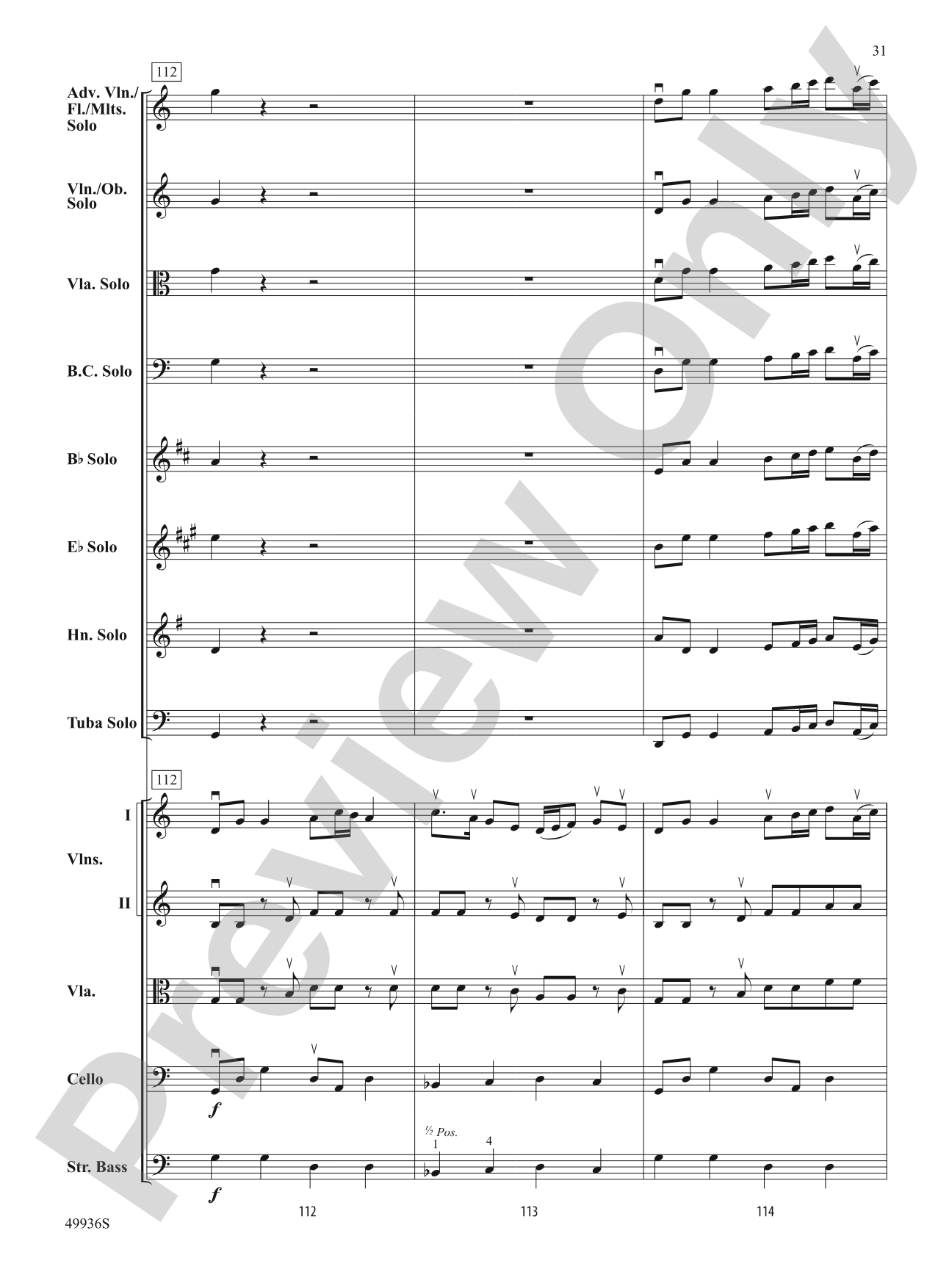 A Chameleon Concerto: String Orchestra Conductor Score & Parts