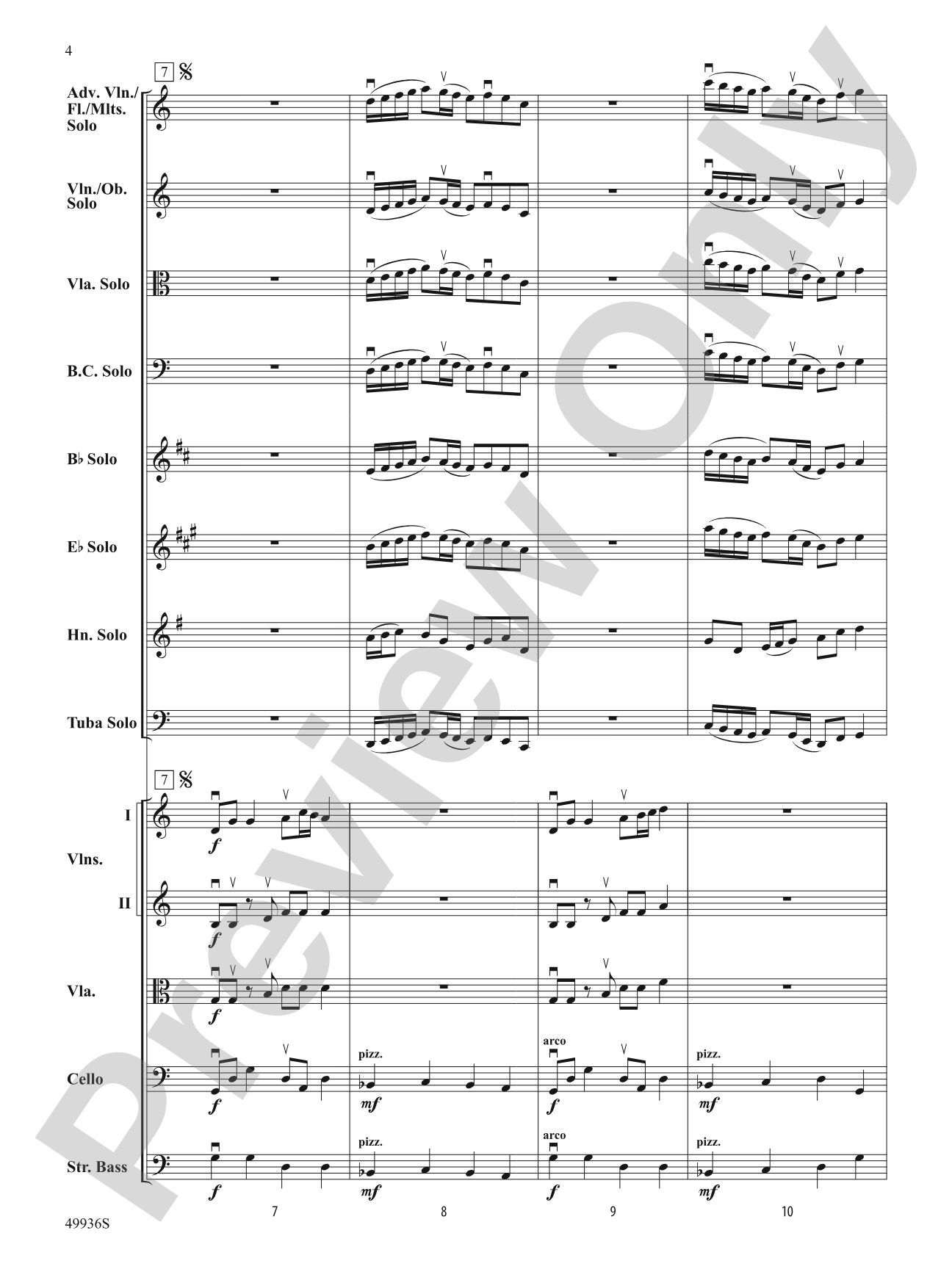 A Chameleon Concerto: String Orchestra Conductor Score & Parts