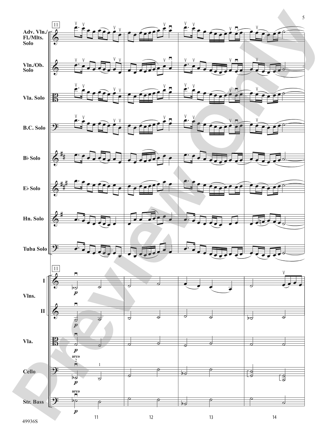 A Chameleon Concerto: String Orchestra Conductor Score & Parts