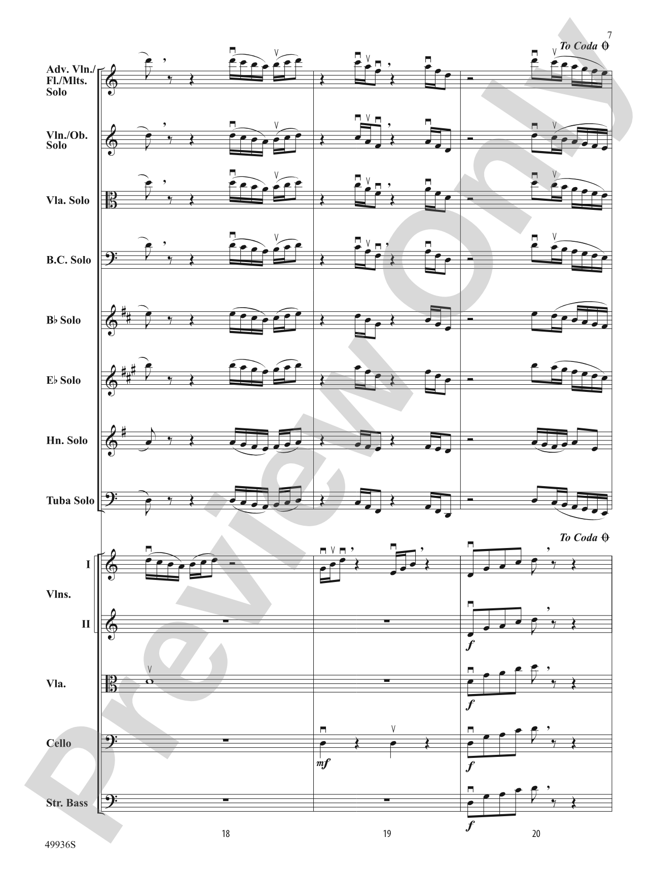 A Chameleon Concerto: String Orchestra Conductor Score & Parts