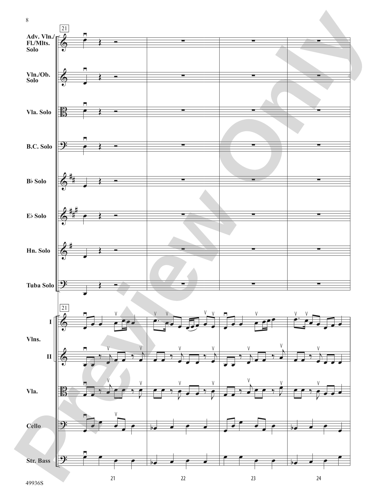 A Chameleon Concerto: String Orchestra Conductor Score & Parts