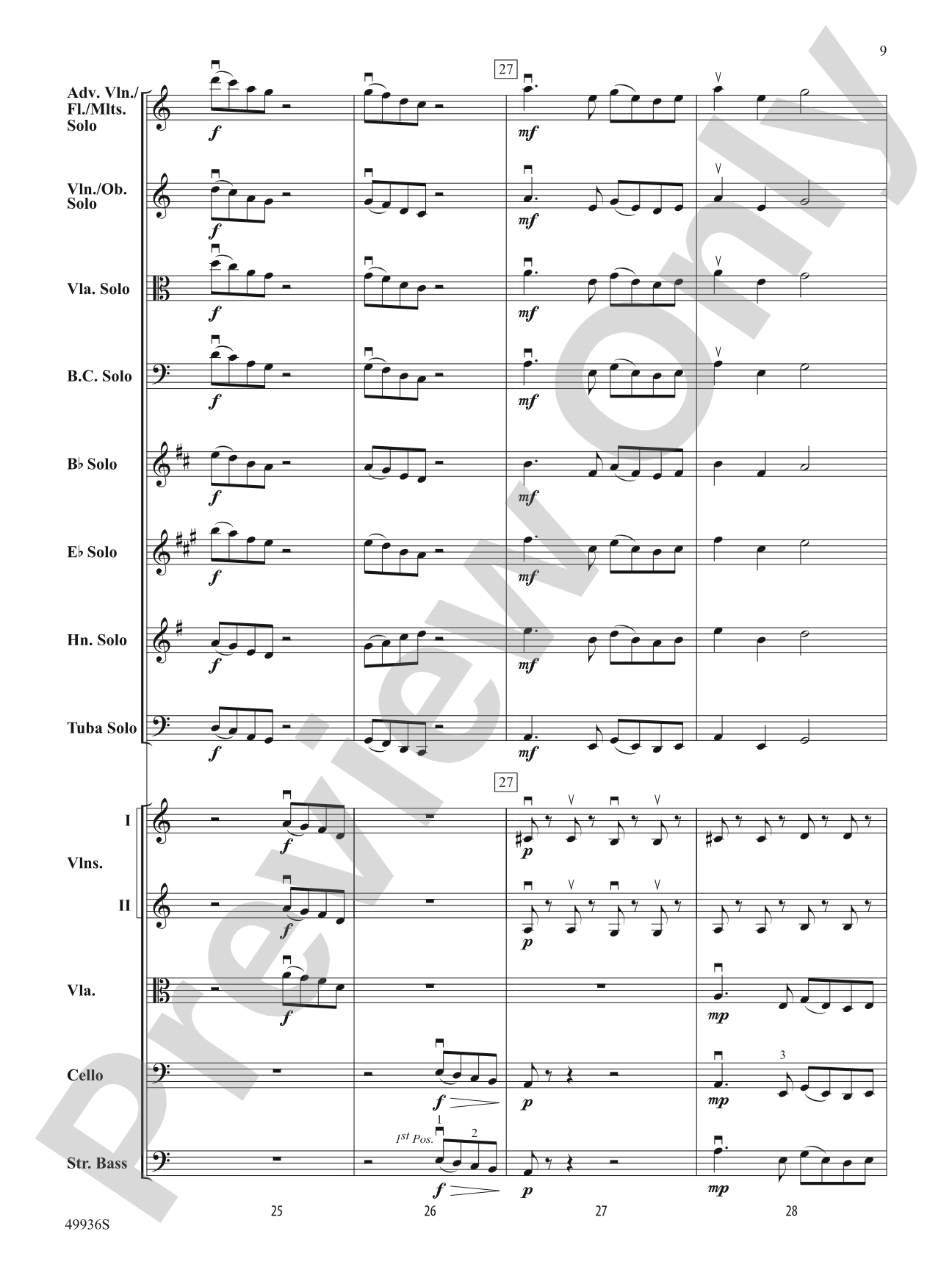 A Chameleon Concerto: String Orchestra Conductor Score & Parts