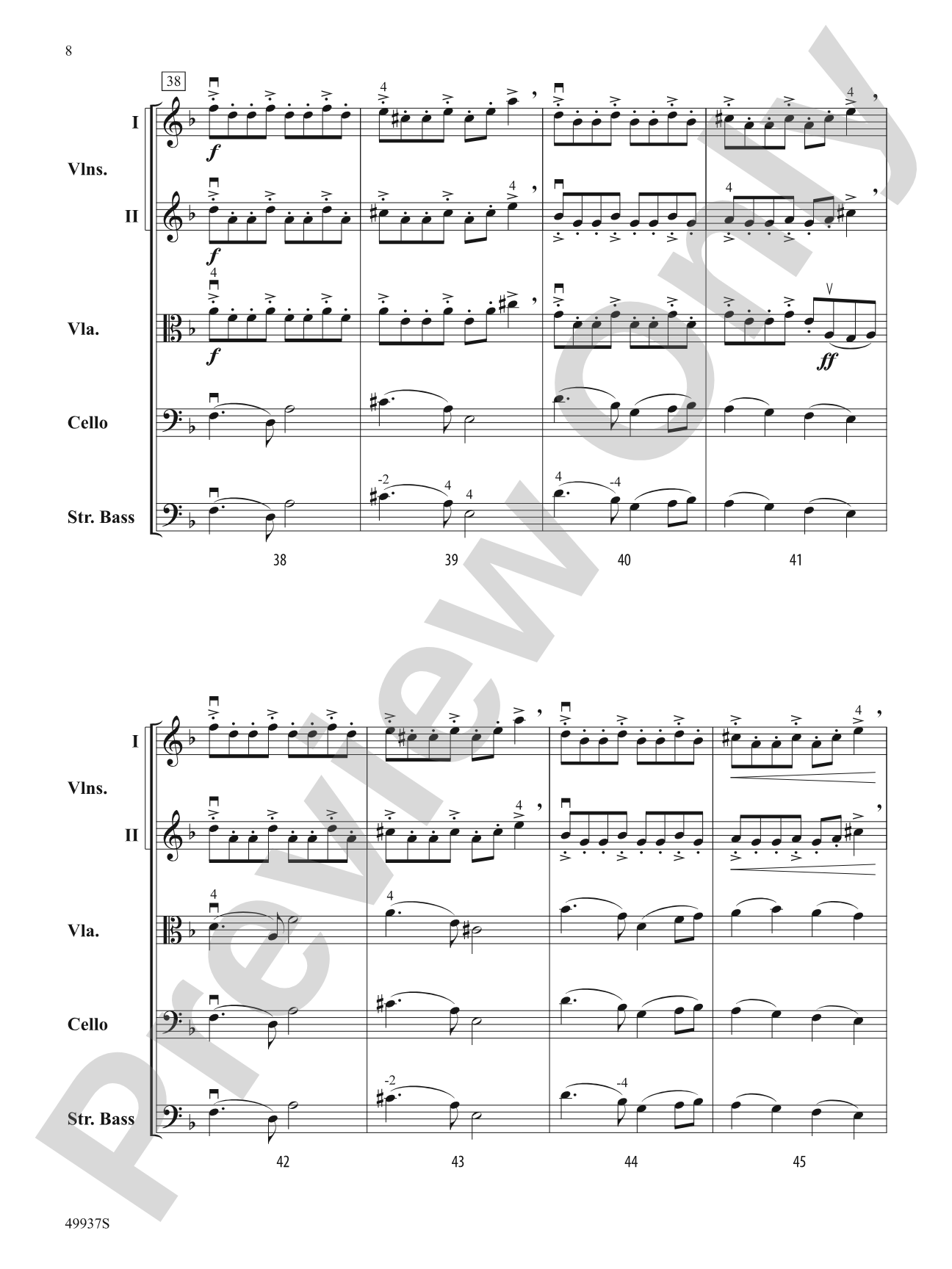 Tango Traicionero: String Orchestra Conductor Score & Parts