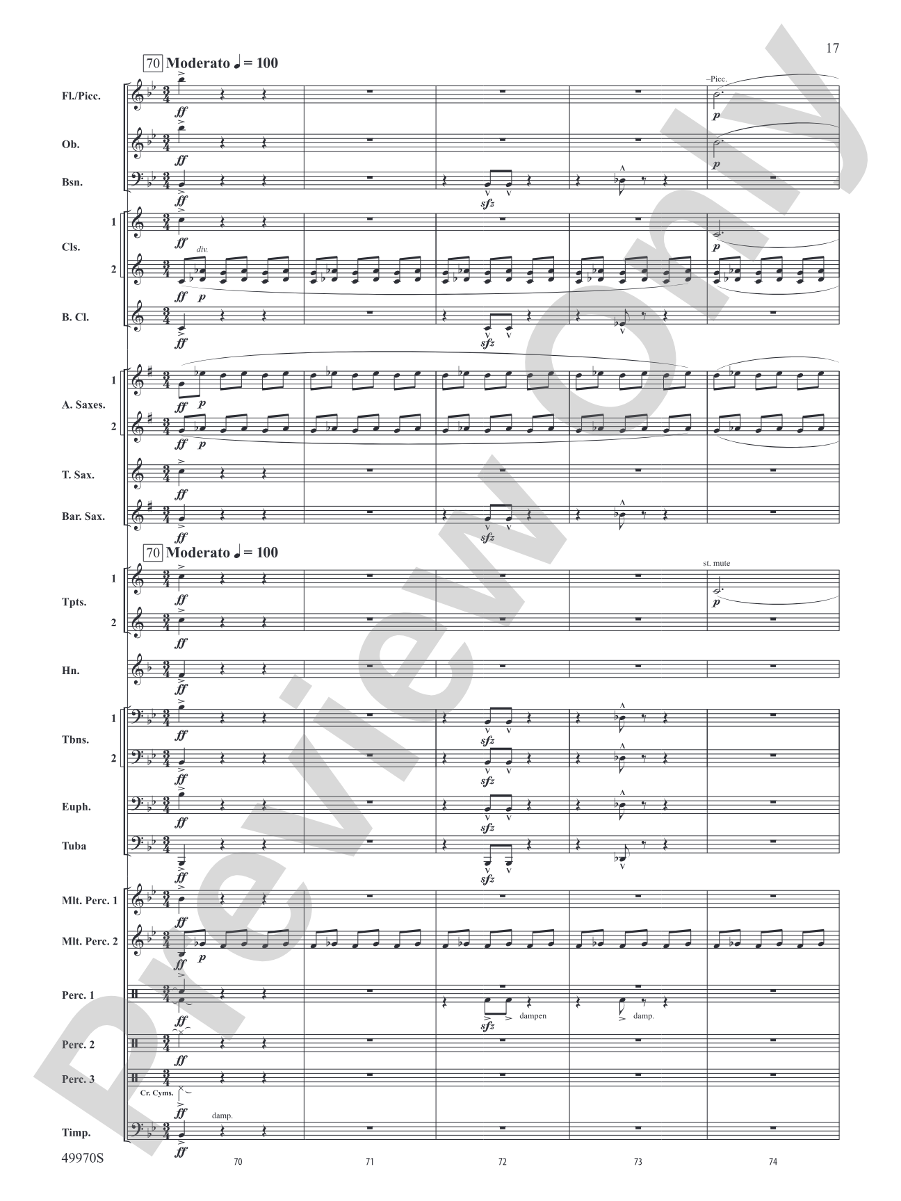 Proxima B: Concert Band Conductor Score & Parts