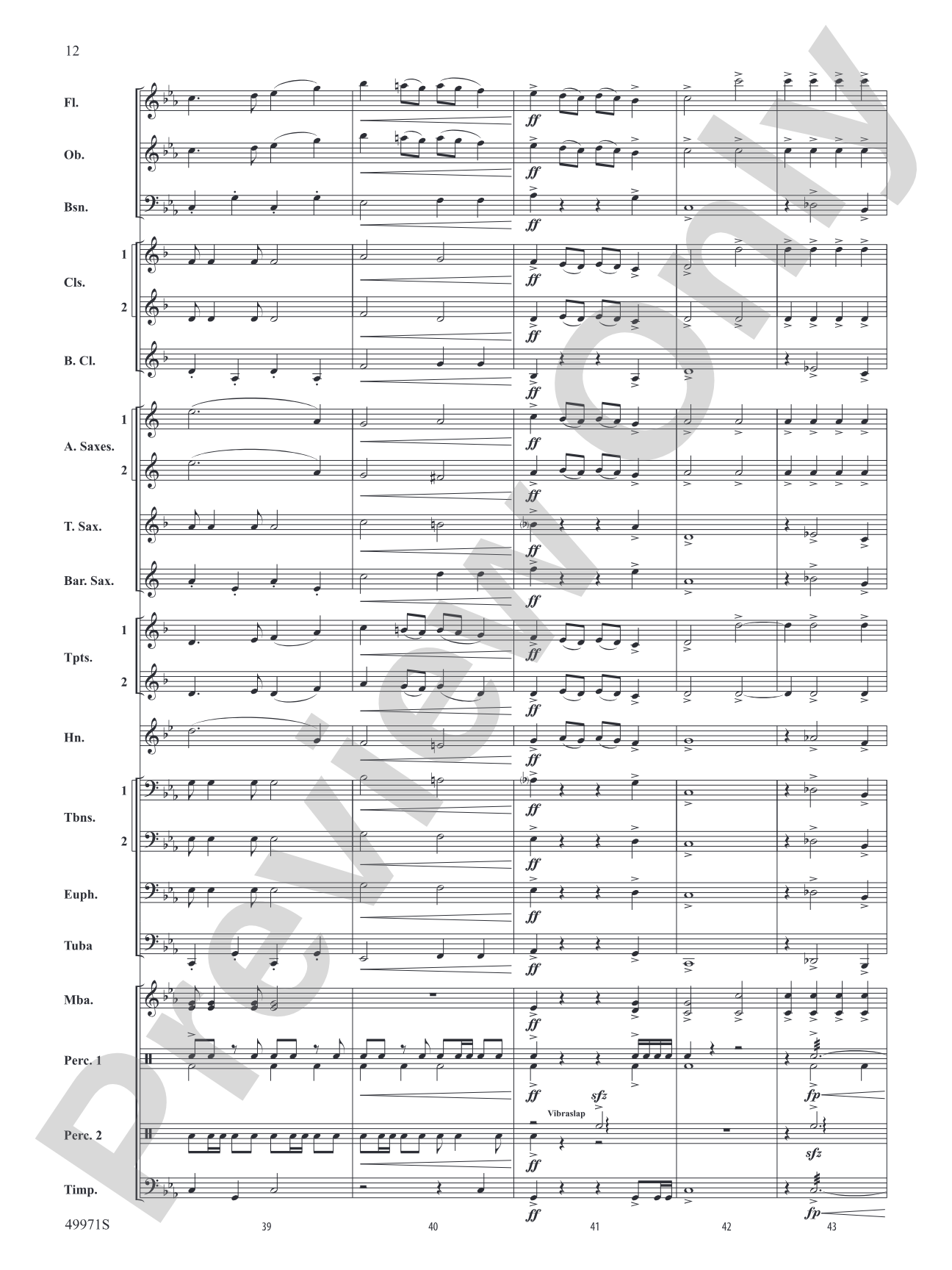 Rio Bravo: Concert Band Conductor Score & Parts