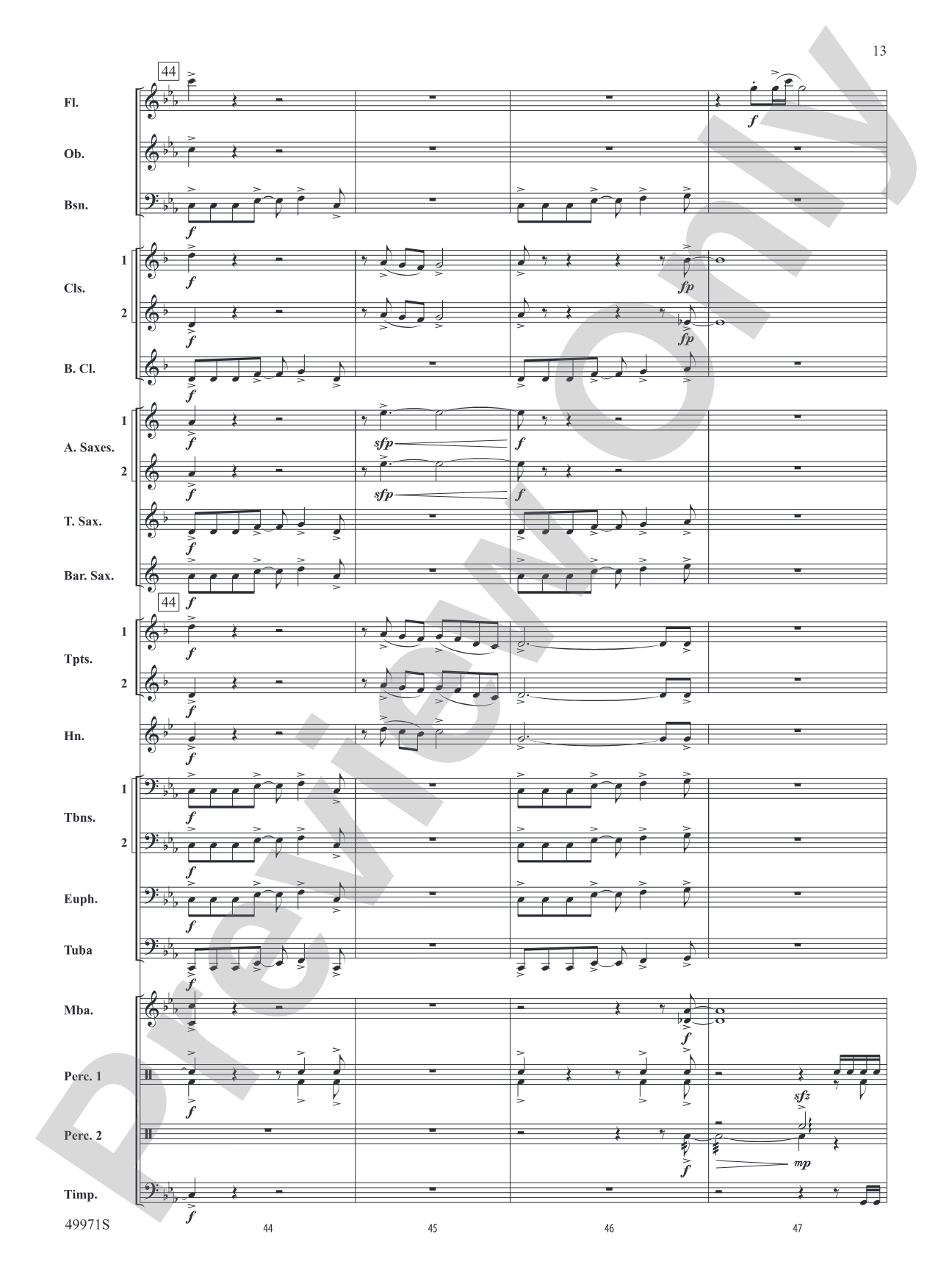 Rio Bravo: Concert Band Conductor Score & Parts