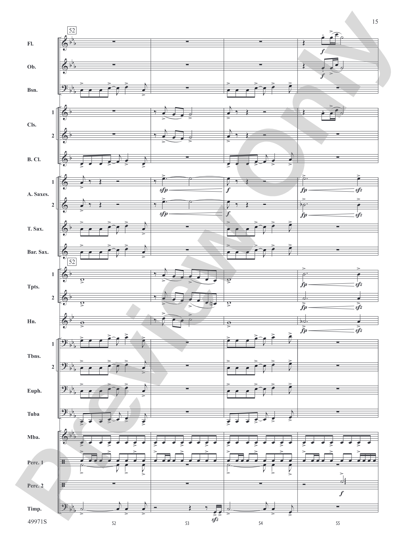 Rio Bravo: Concert Band Conductor Score & Parts