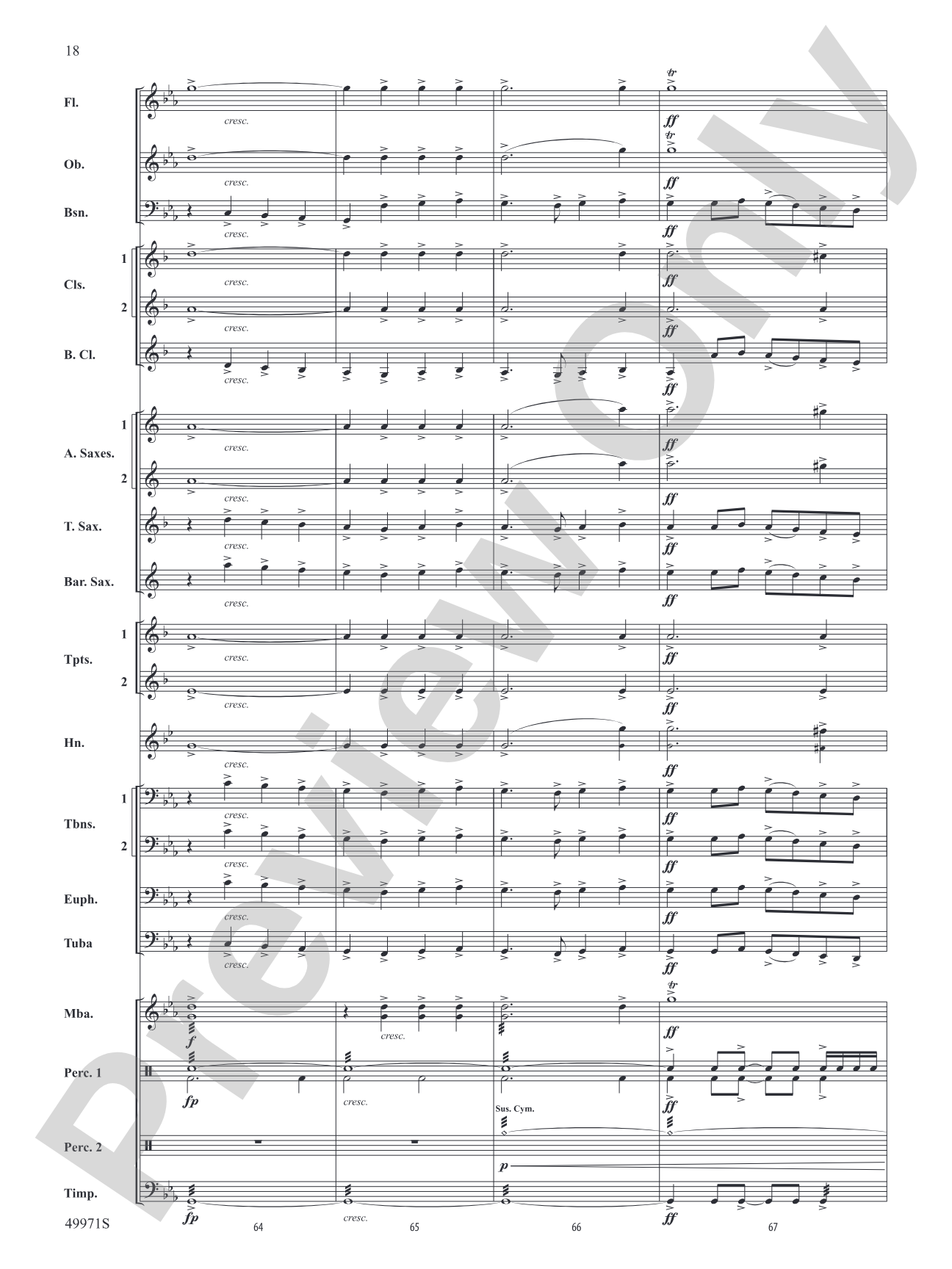 Rio Bravo: Concert Band Conductor Score & Parts