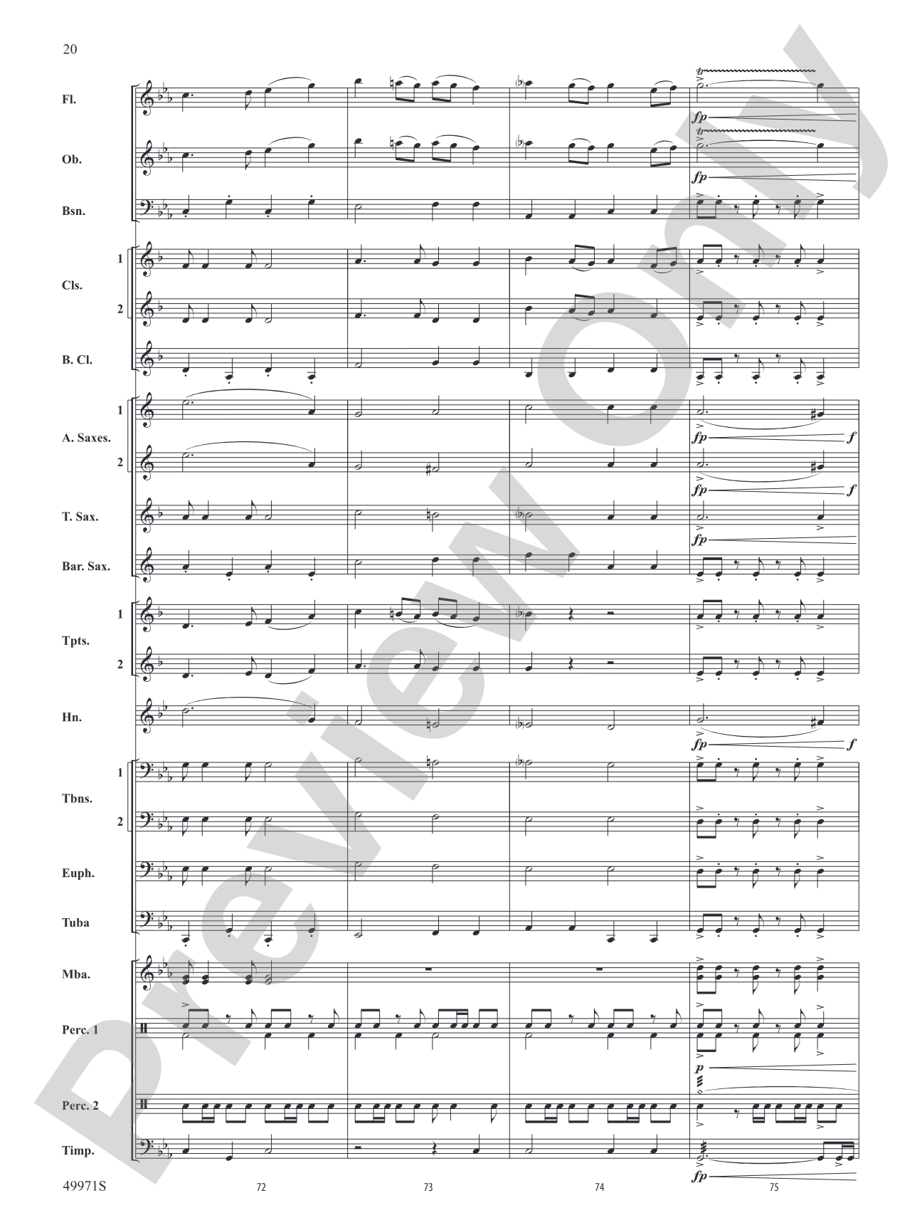 Rio Bravo: Concert Band Conductor Score & Parts