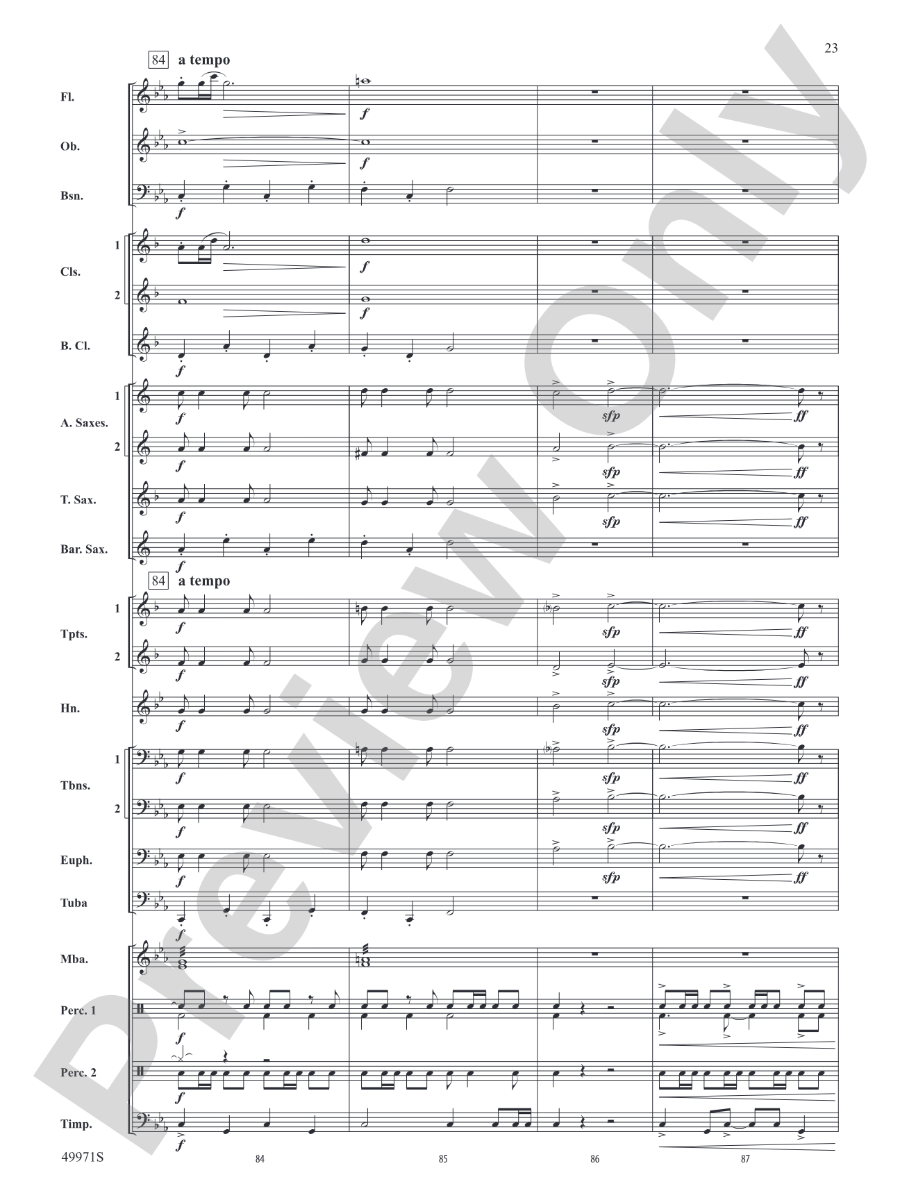 Rio Bravo: Concert Band Conductor Score & Parts