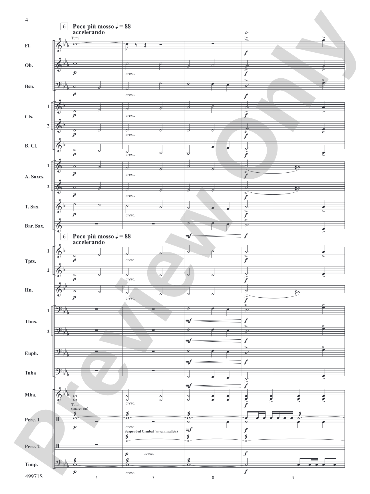 Rio Bravo: Concert Band Conductor Score & Parts