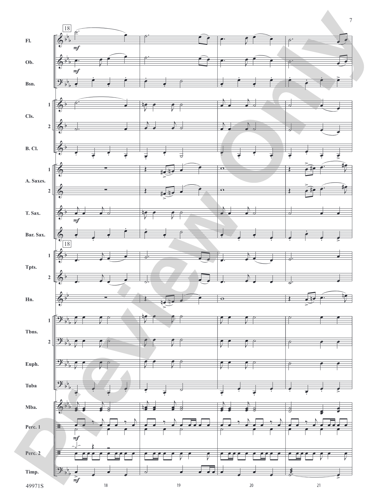 Rio Bravo: Concert Band Conductor Score & Parts