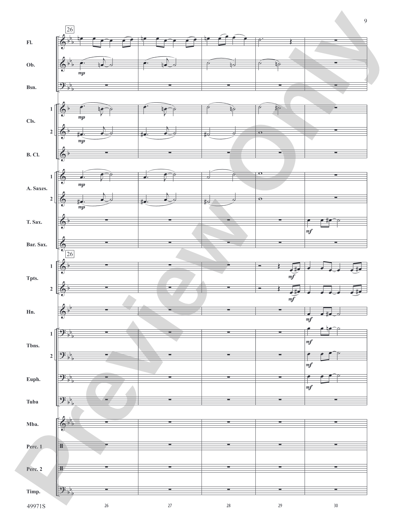 Rio Bravo: Concert Band Conductor Score & Parts