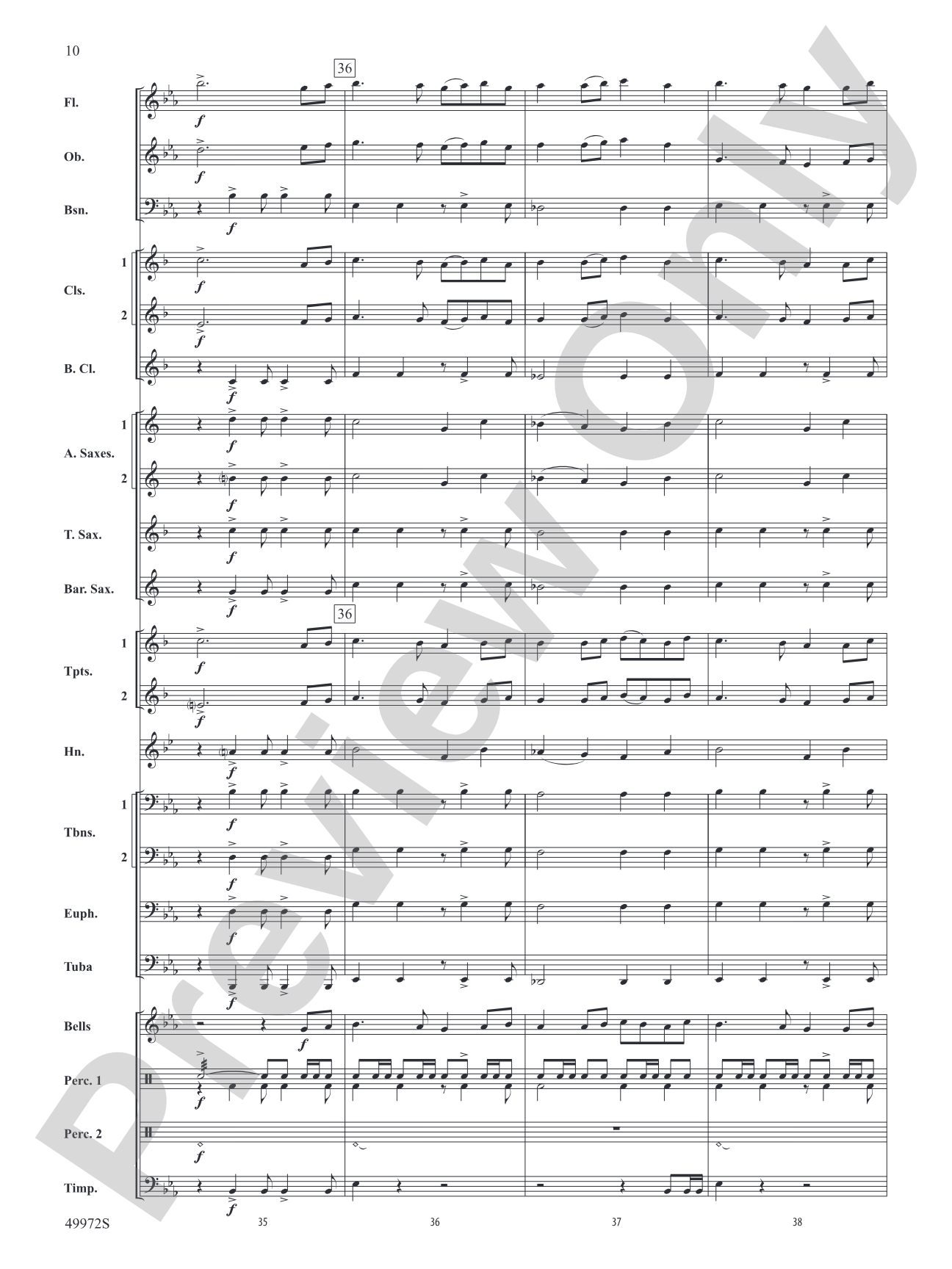 Run Toward the Sky: Concert Band Conductor Score & Parts