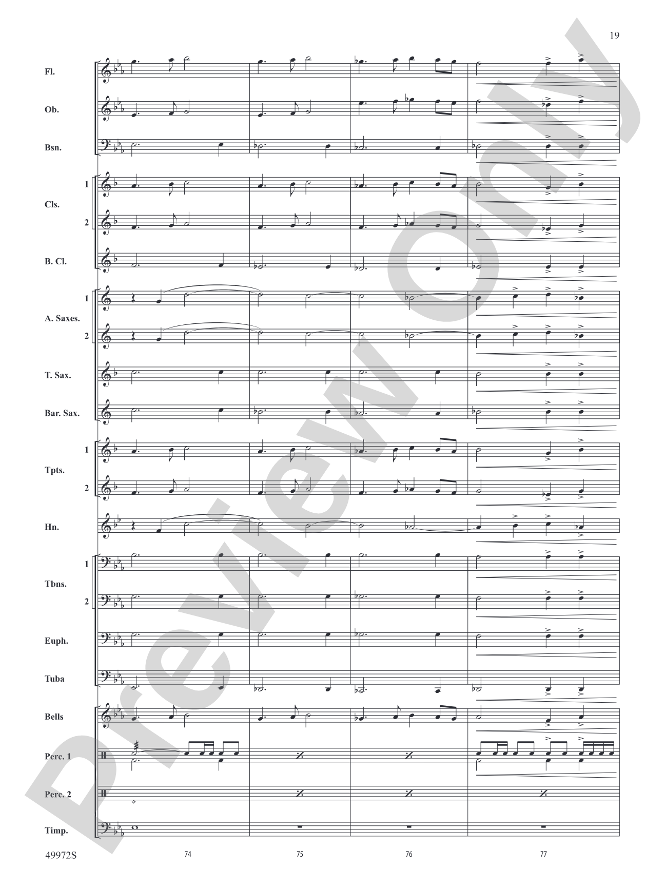 Run Toward the Sky: Concert Band Conductor Score & Parts