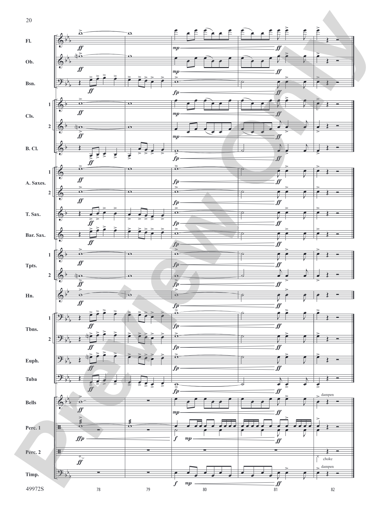 Run Toward the Sky: Concert Band Conductor Score & Parts