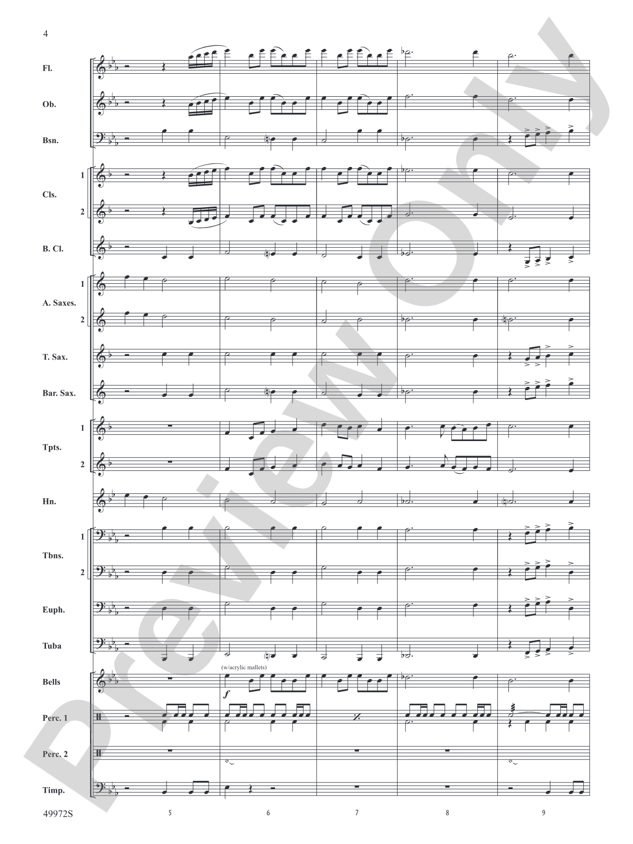 Run Toward the Sky: Concert Band Conductor Score & Parts