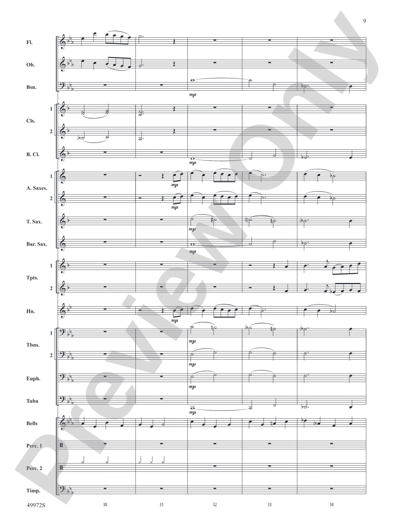 Run Toward the Sky: Concert Band Conductor Score & Parts