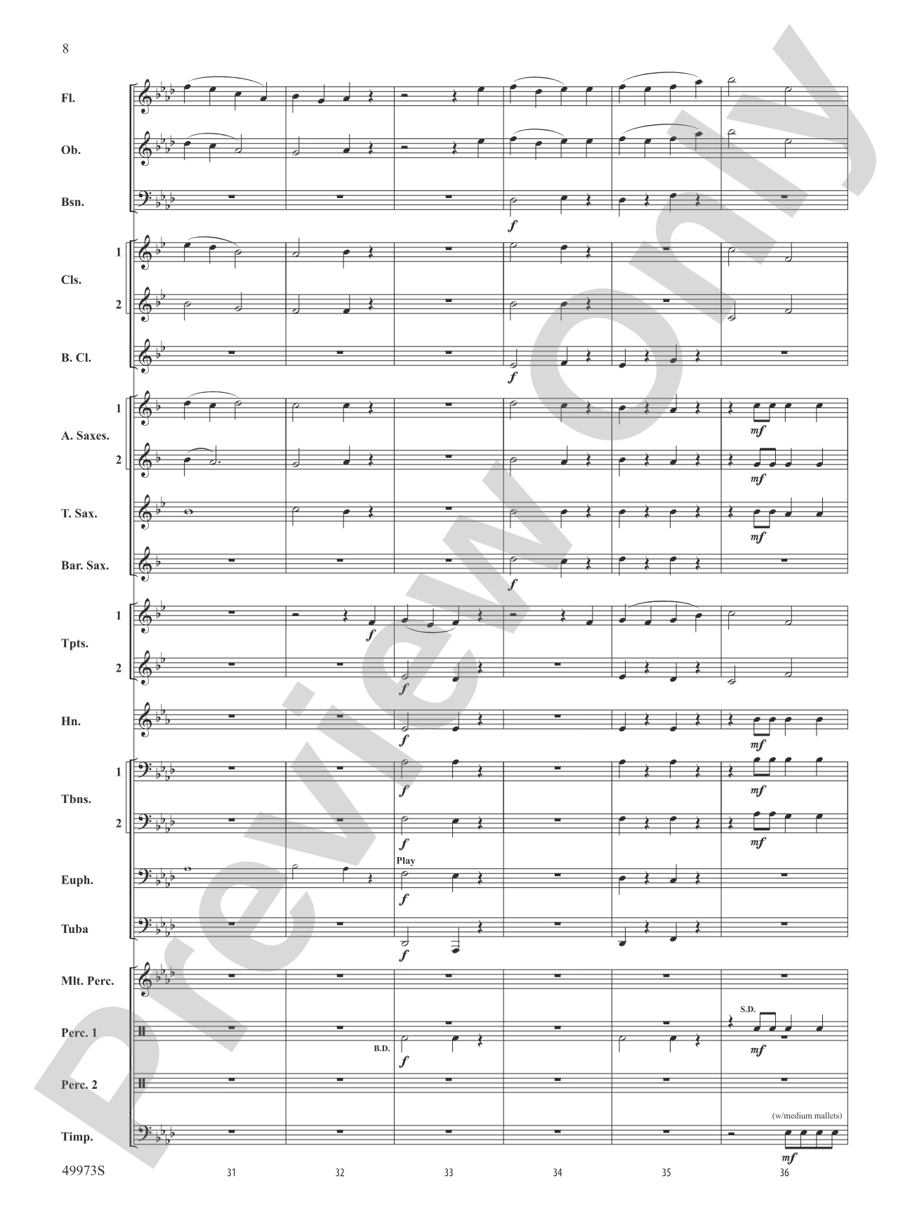Prairie Dance: Concert Band Conductor Score & Parts