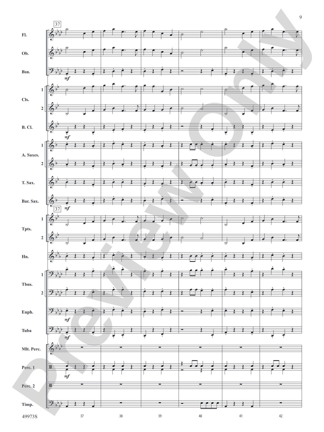 Prairie Dance: Concert Band Conductor Score & Parts