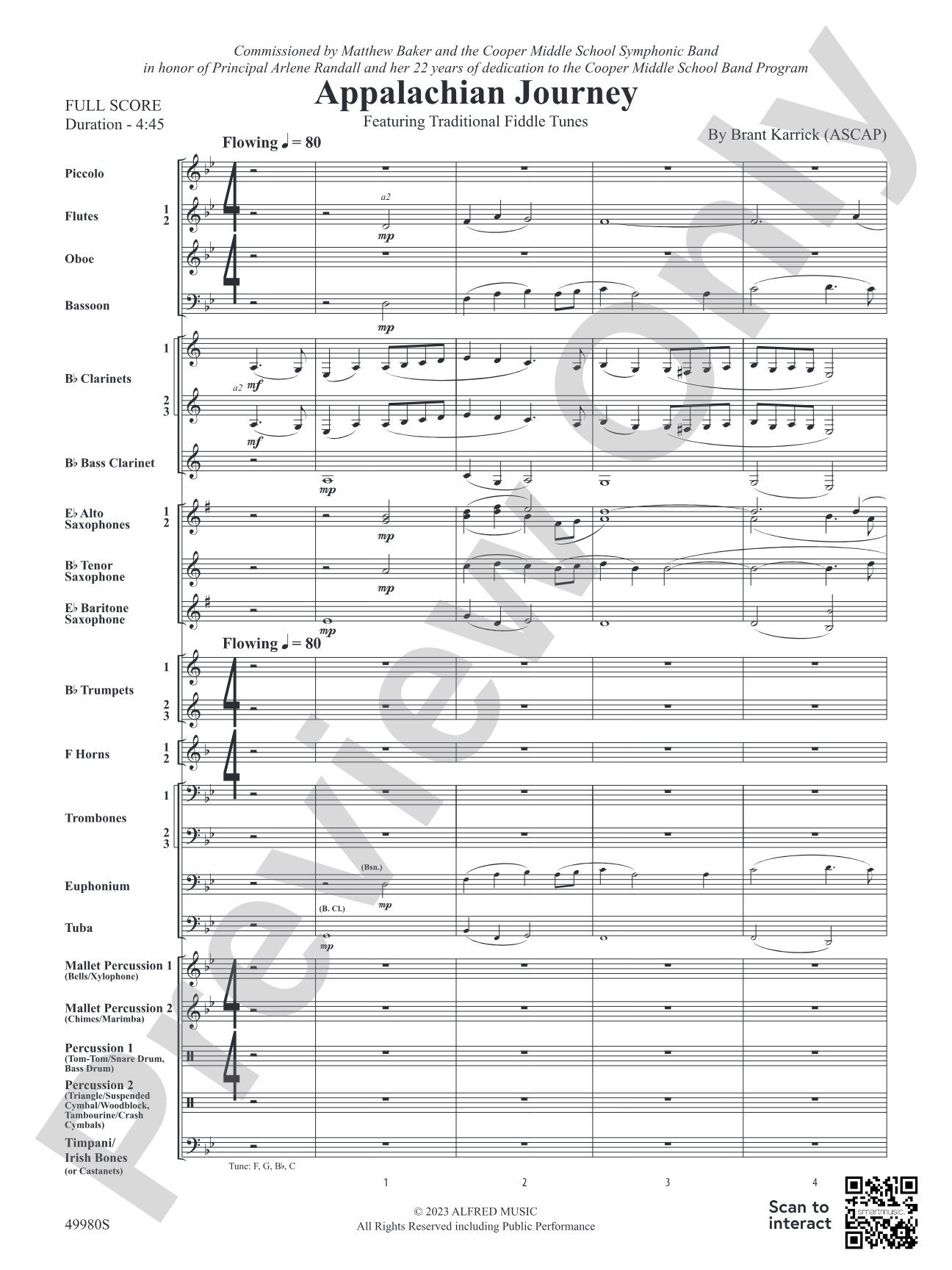 Appalachian Journey: Concert Band Conductor Score & Parts