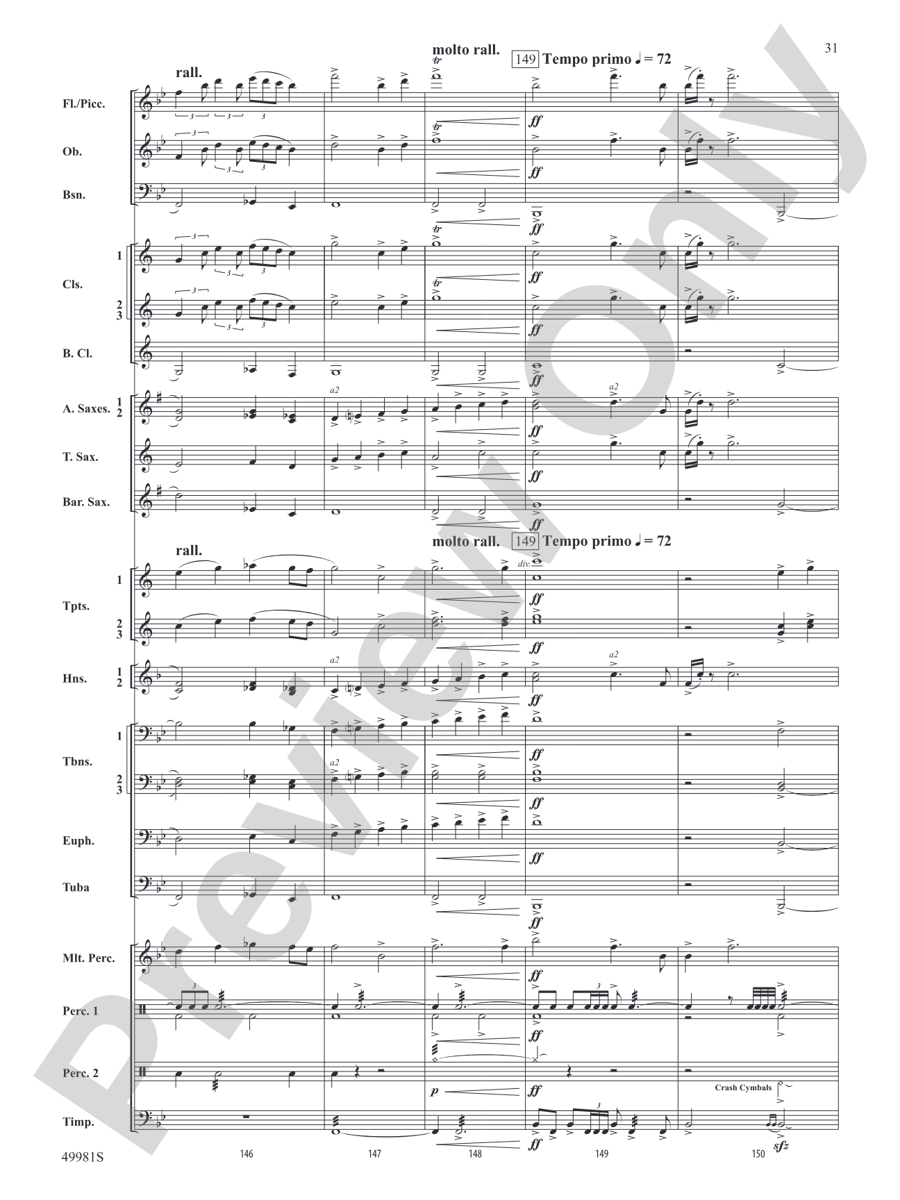 The Celts of County Clare: Concert Band Conductor Score & Parts