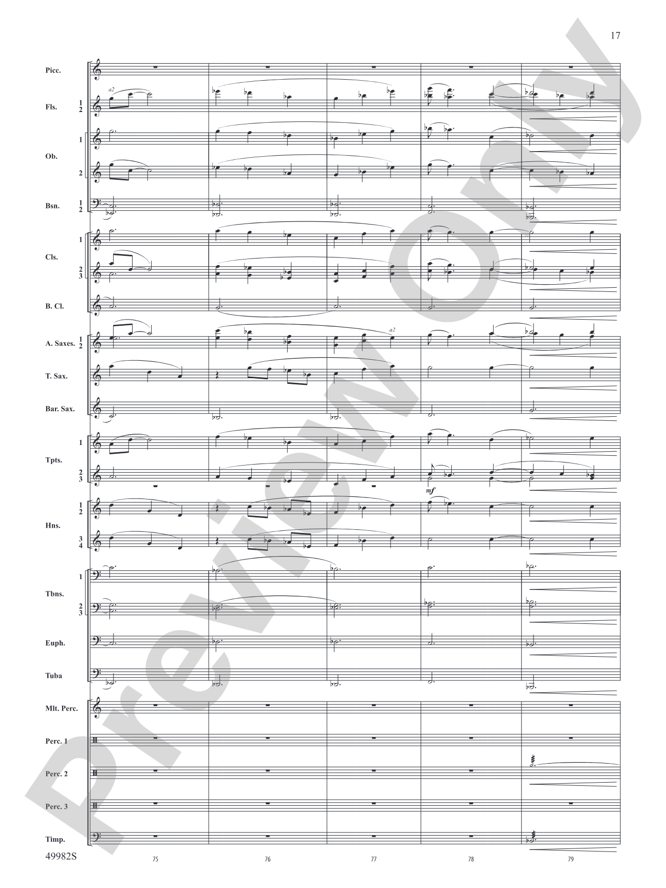 Midnight Ride: Concert Band Conductor Score & Parts