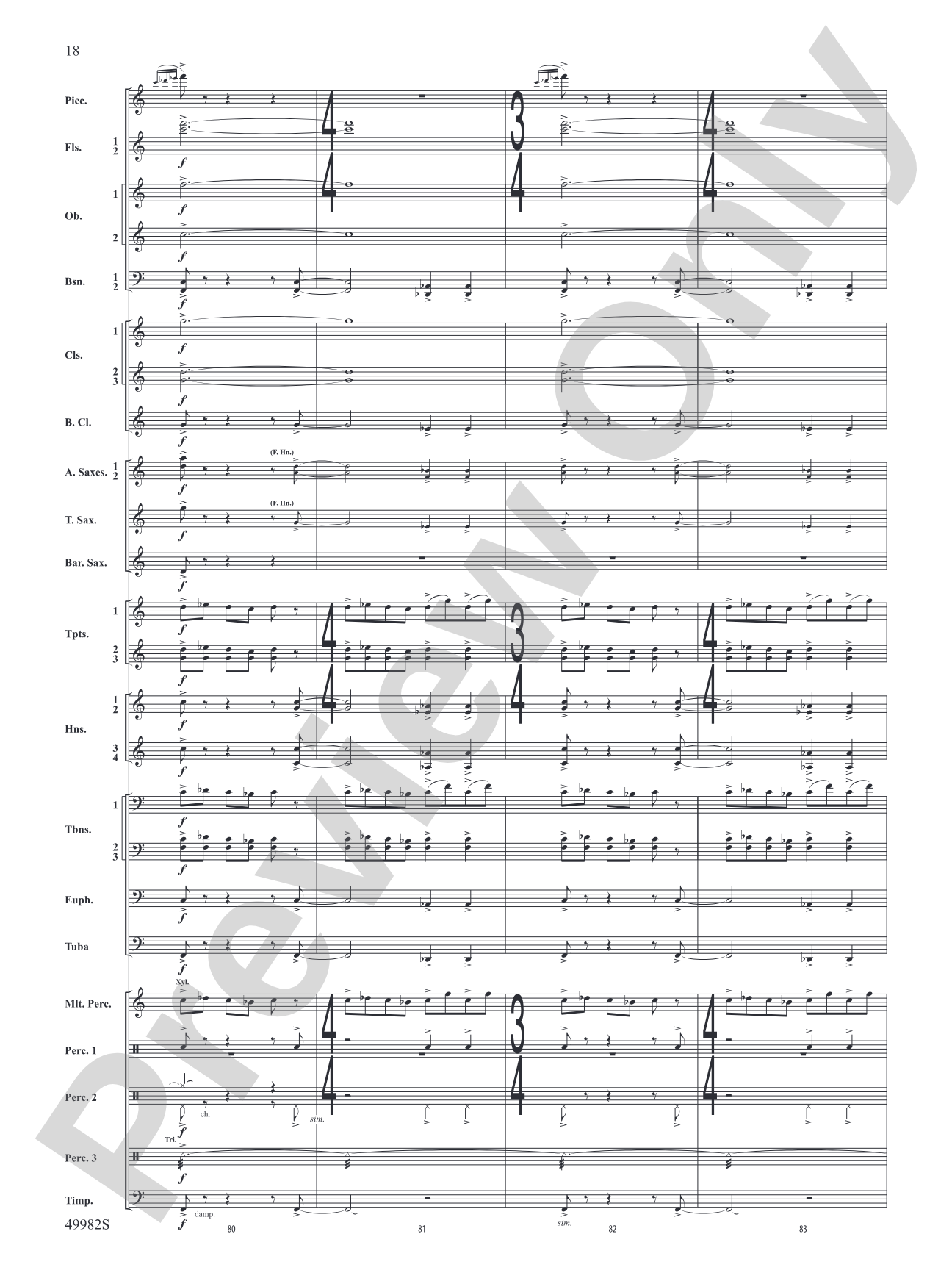 Midnight Ride: Concert Band Conductor Score & Parts