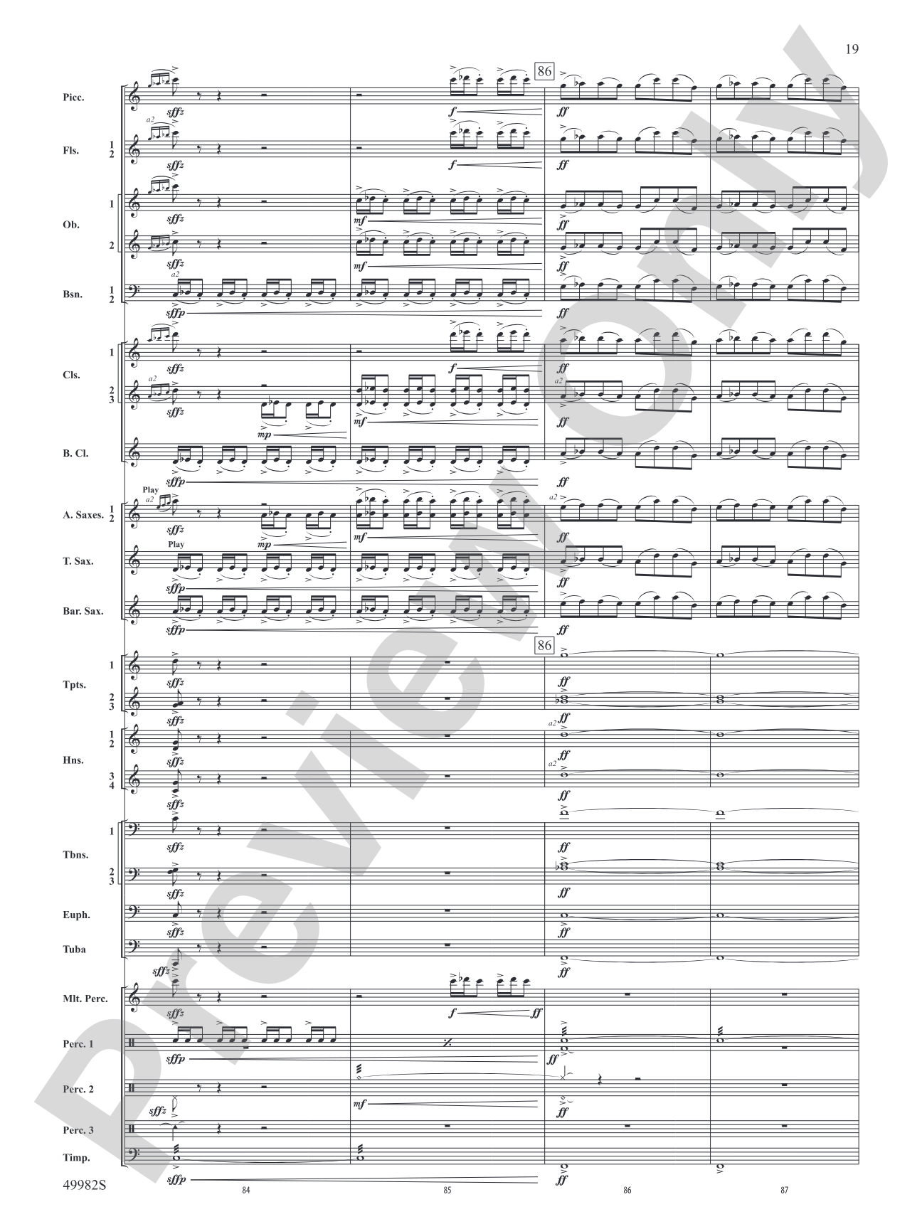 Midnight Ride: Concert Band Conductor Score & Parts
