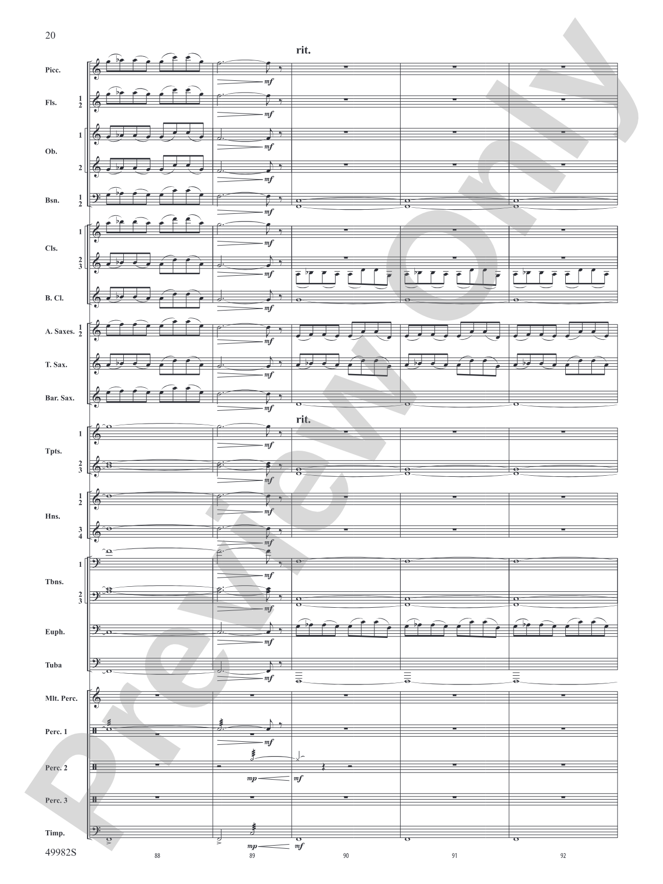 Midnight Ride: Concert Band Conductor Score & Parts