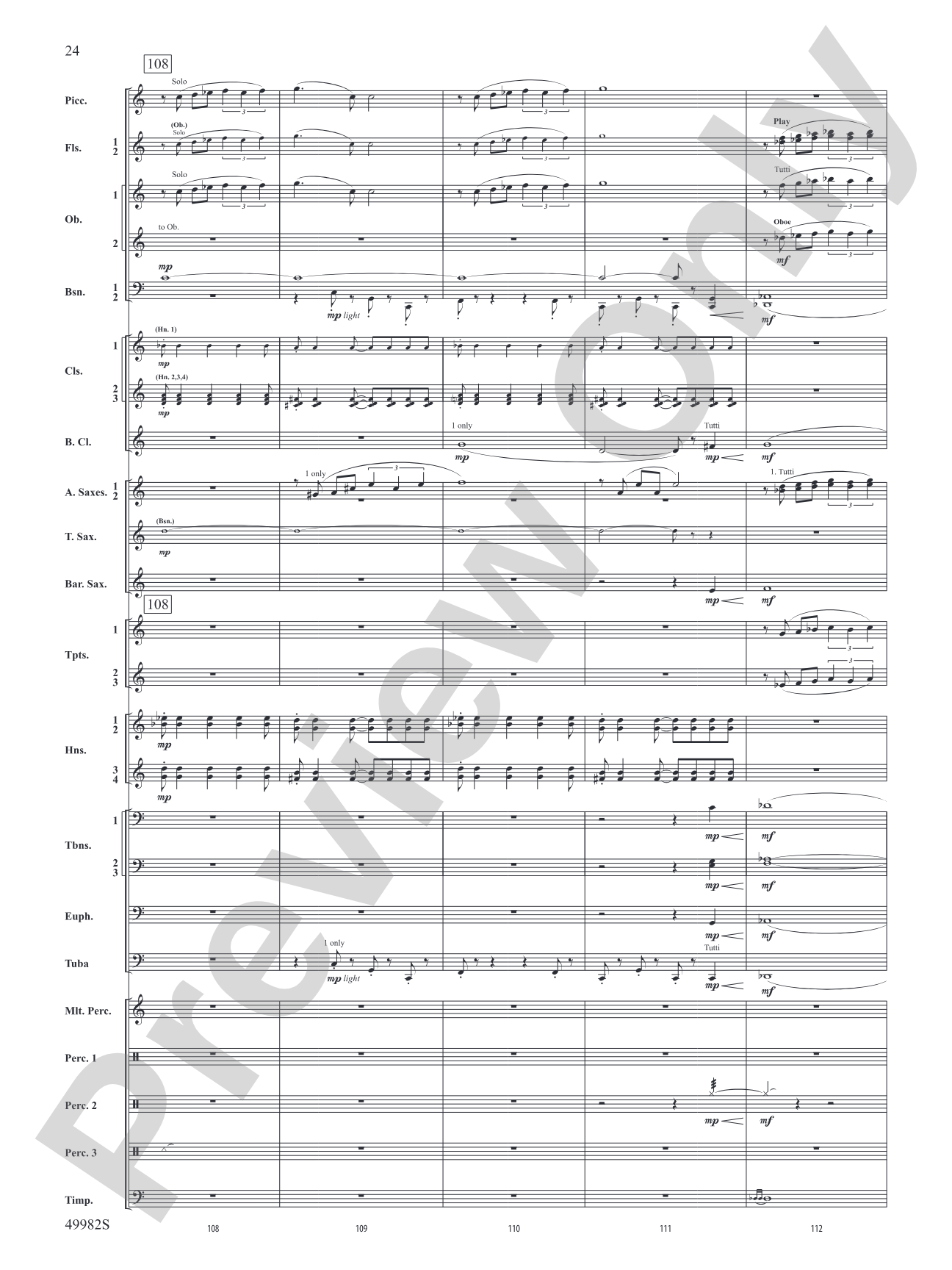 Midnight Ride: Concert Band Conductor Score & Parts