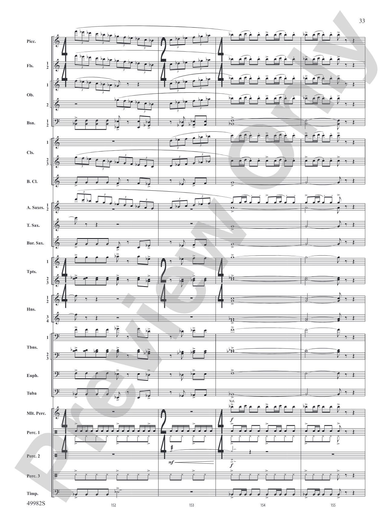 Midnight Ride: Concert Band Conductor Score & Parts