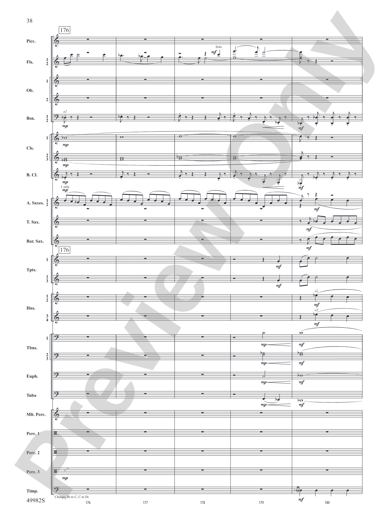 Midnight Ride: Concert Band Conductor Score & Parts