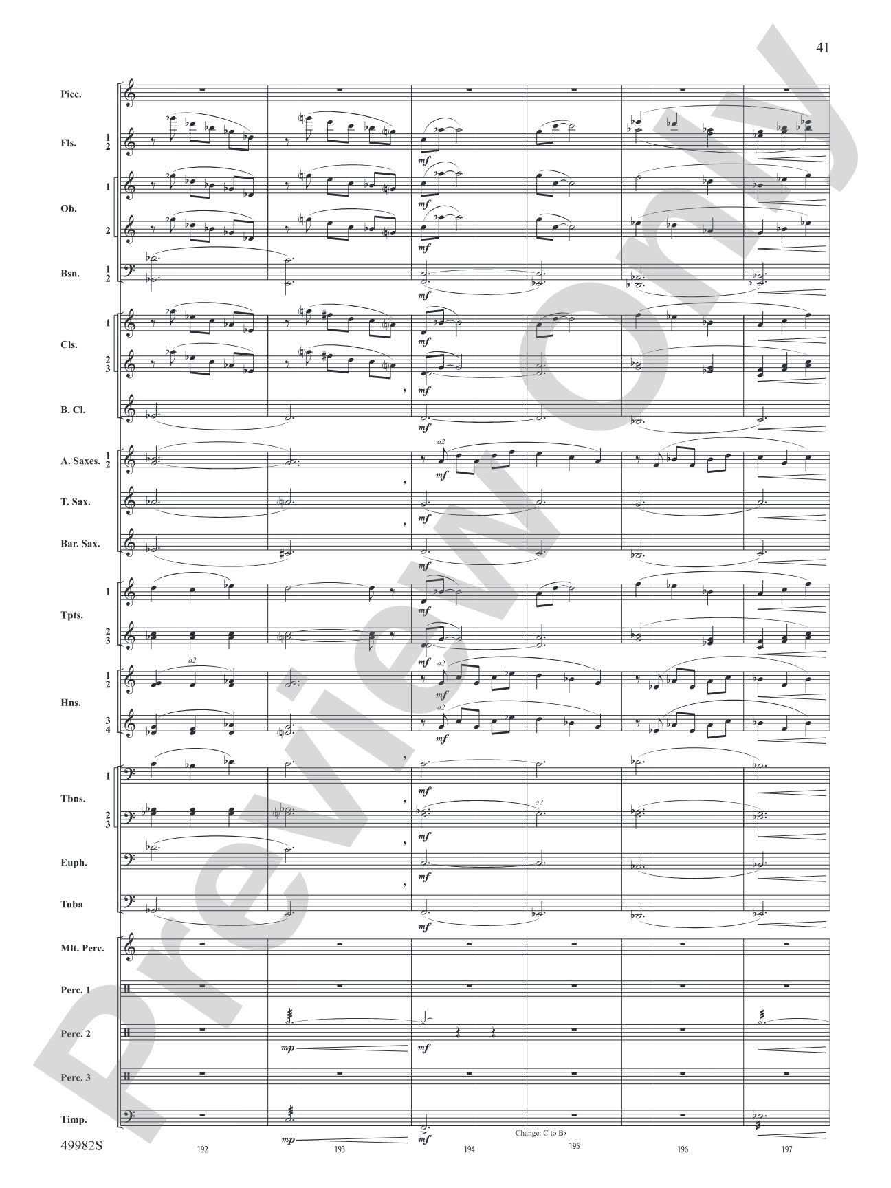Midnight Ride: Concert Band Conductor Score & Parts