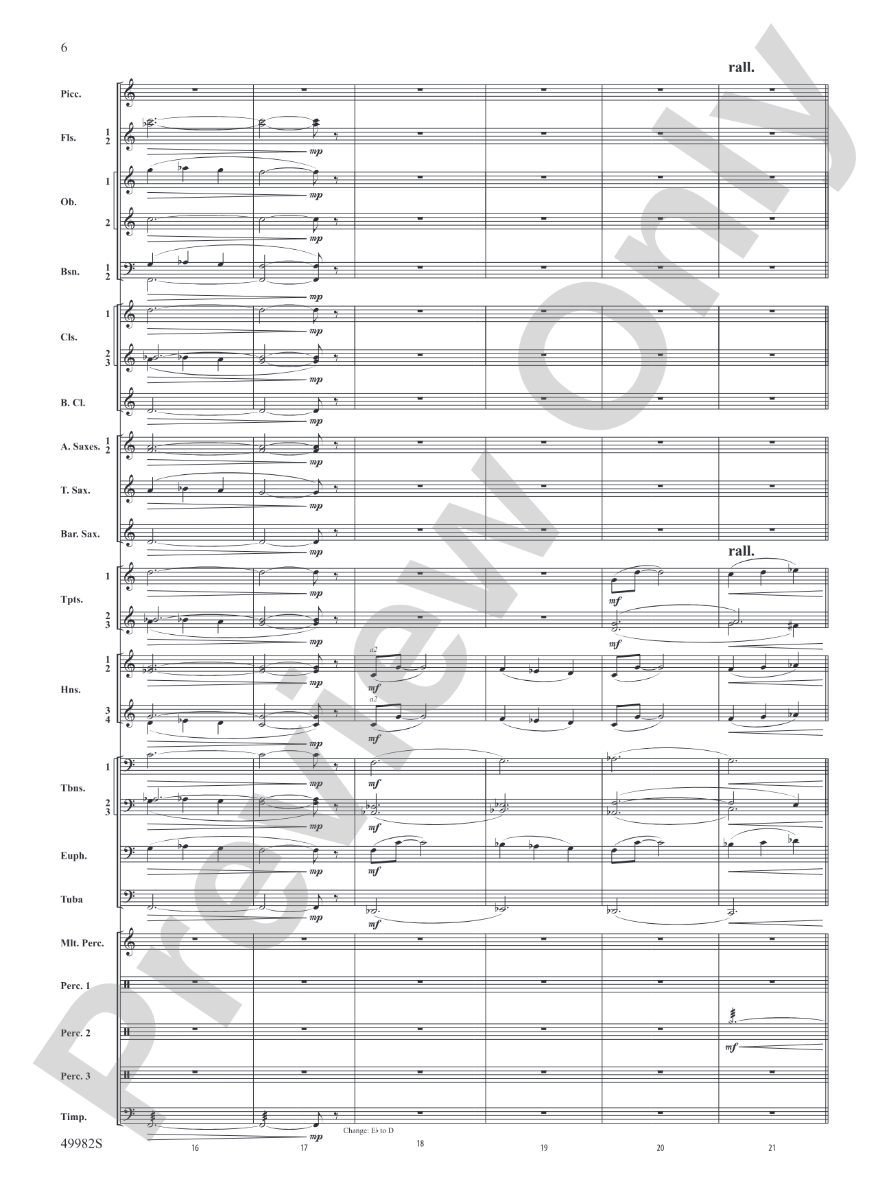 Midnight Ride: Concert Band Conductor Score & Parts