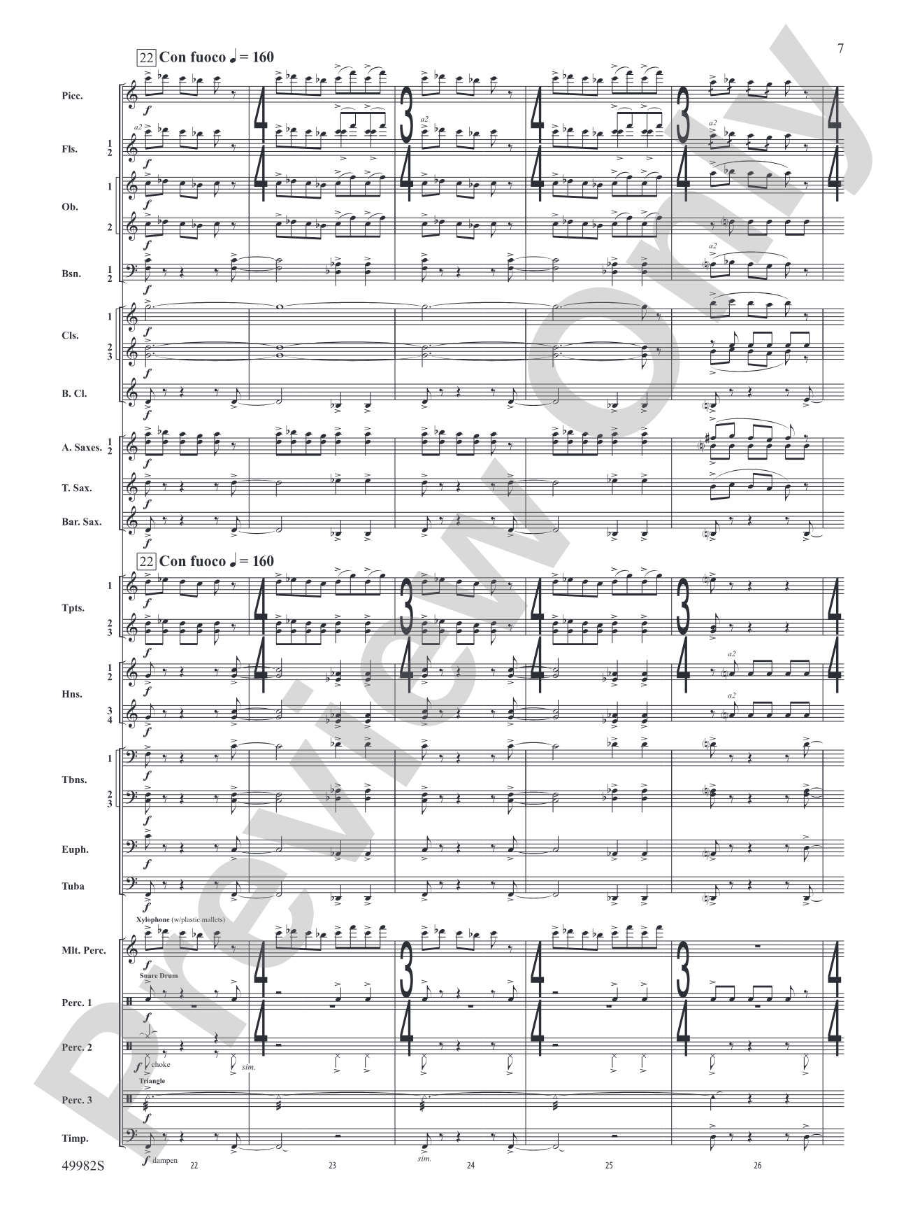 Midnight Ride: Concert Band Conductor Score & Parts