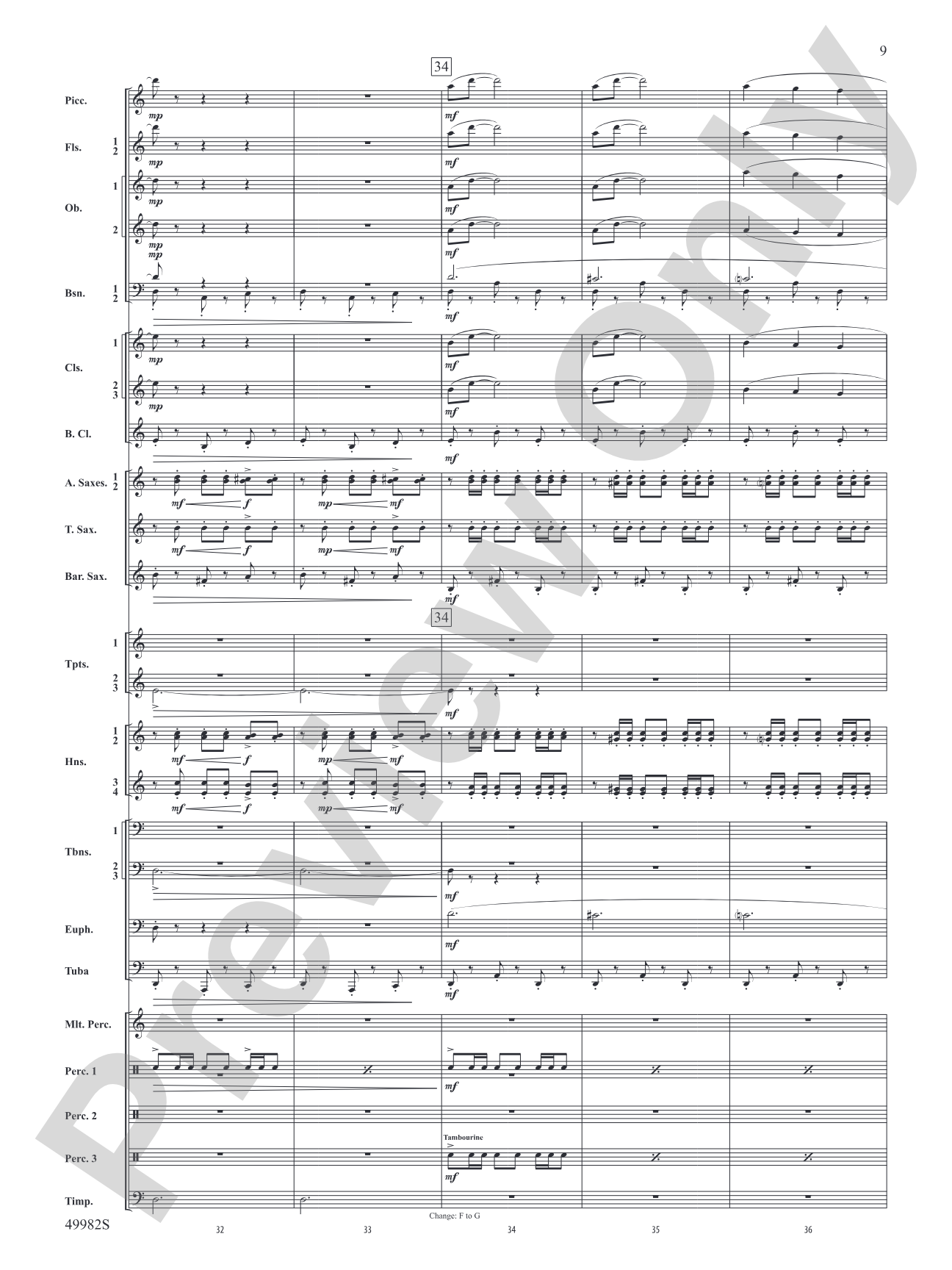 Midnight Ride: Concert Band Conductor Score & Parts