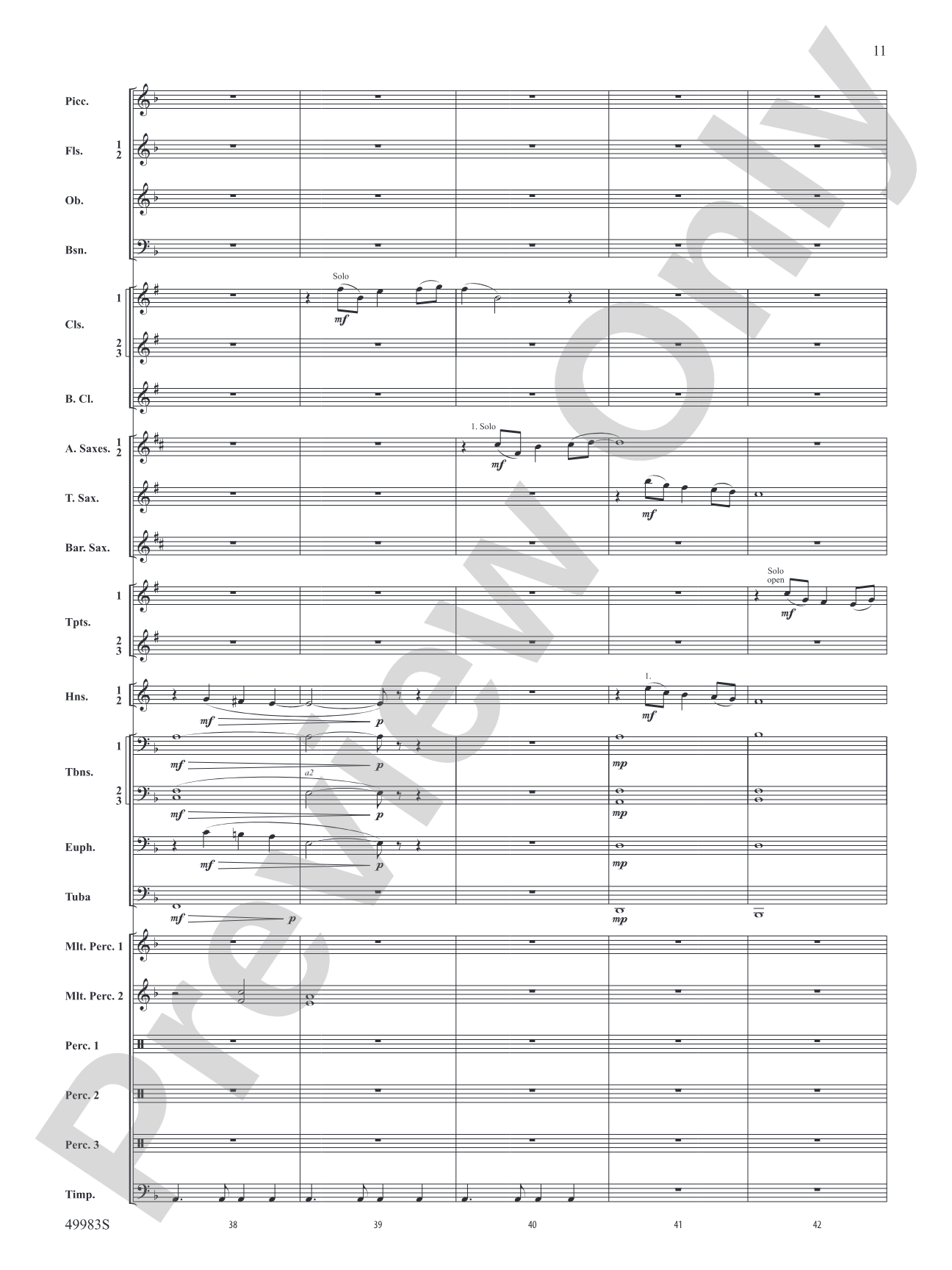 An Ancient World: Concert Band Conductor Score & Parts