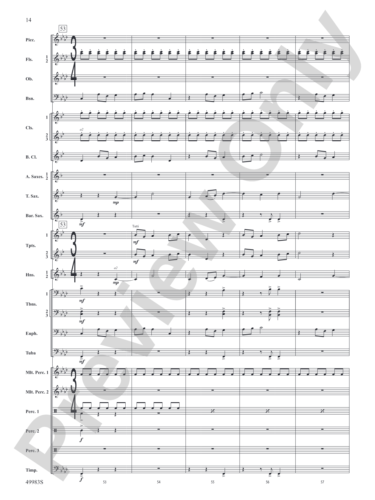 An Ancient World: Concert Band Conductor Score & Parts