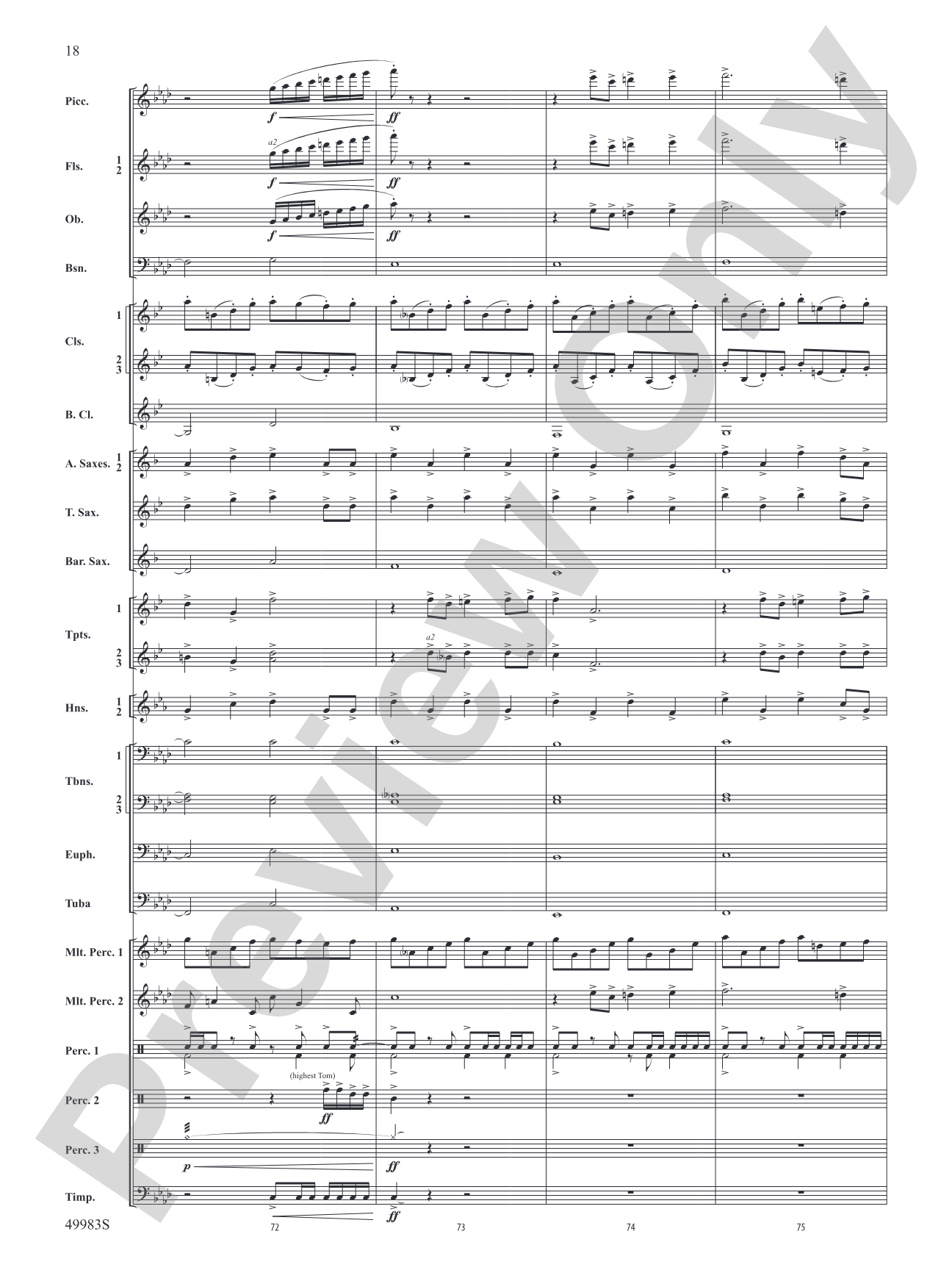 An Ancient World: Concert Band Conductor Score & Parts