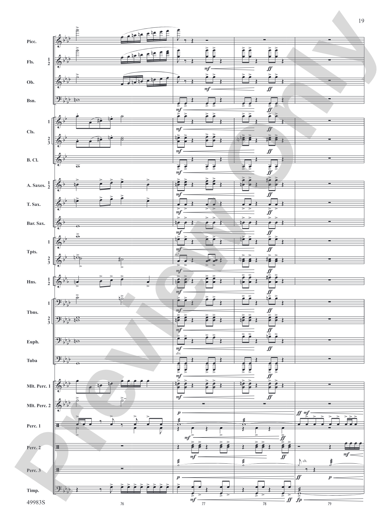 An Ancient World: Concert Band Conductor Score & Parts