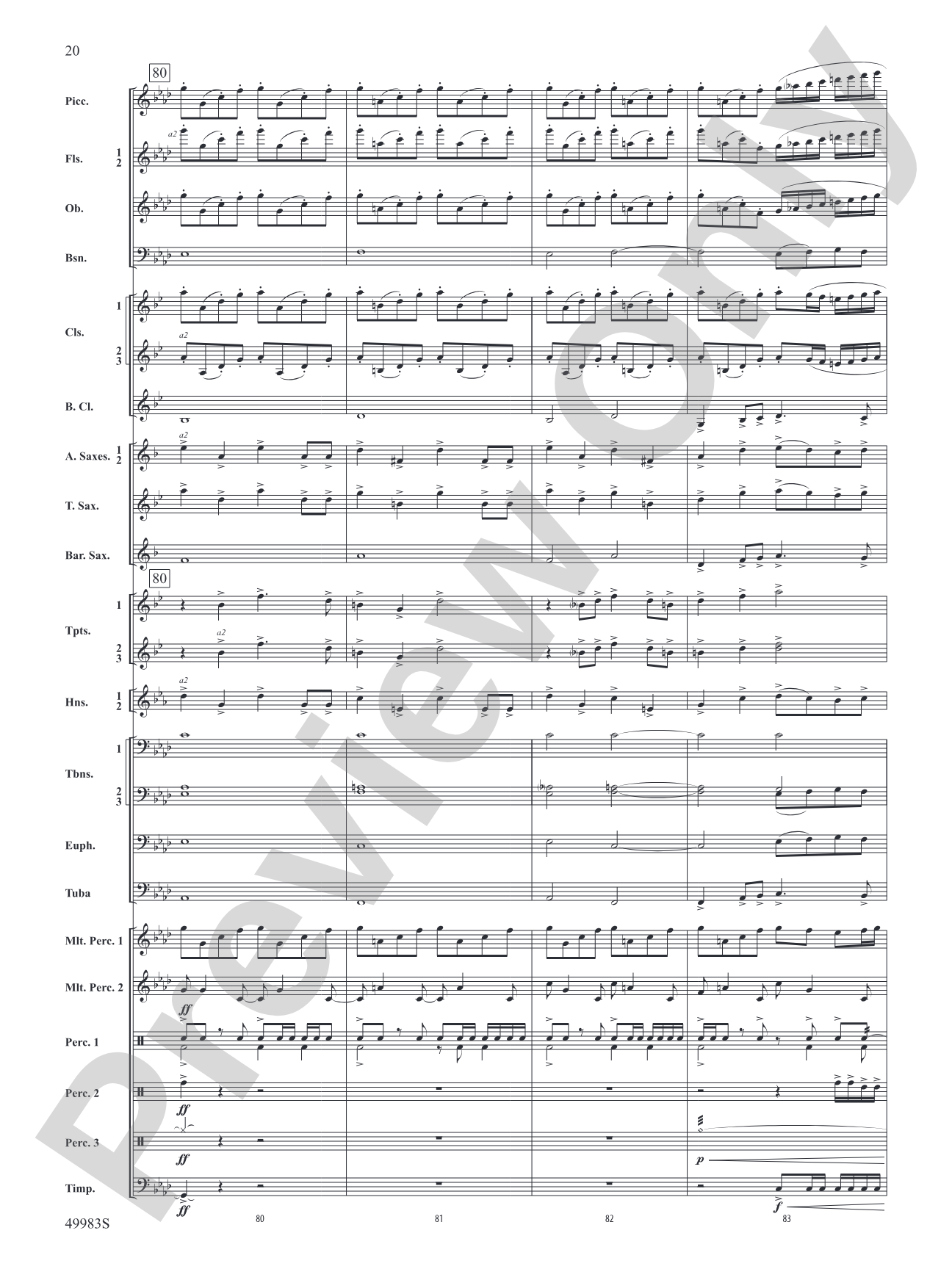 An Ancient World: Concert Band Conductor Score & Parts
