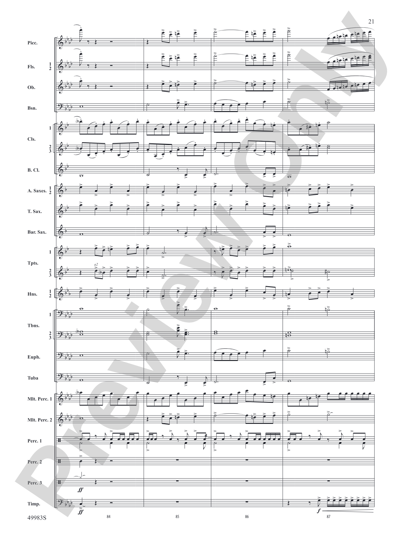 An Ancient World: Concert Band Conductor Score & Parts