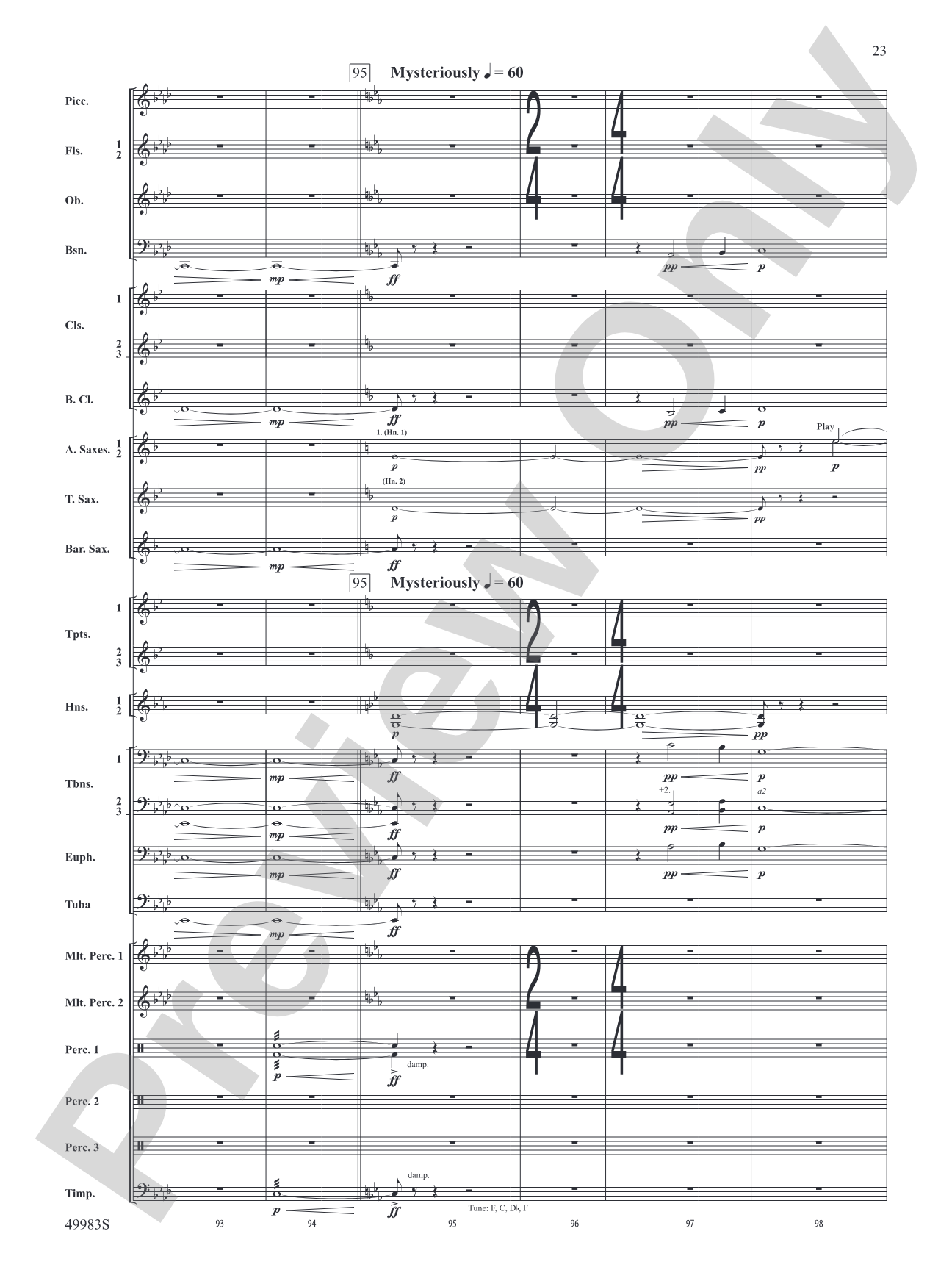 An Ancient World: Concert Band Conductor Score & Parts