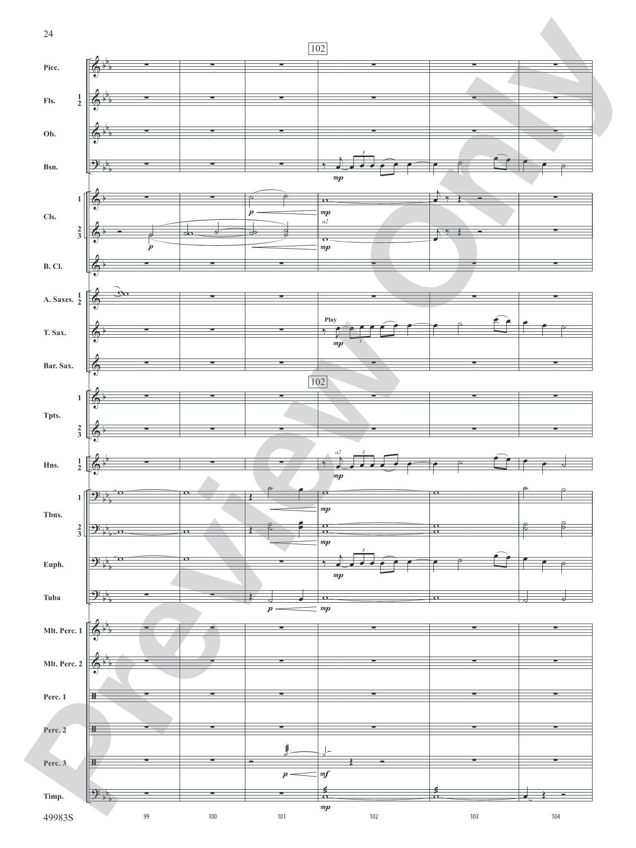 An Ancient World: Concert Band Conductor Score & Parts