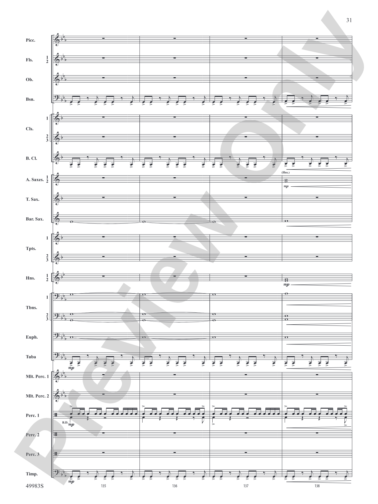 An Ancient World: Concert Band Conductor Score & Parts